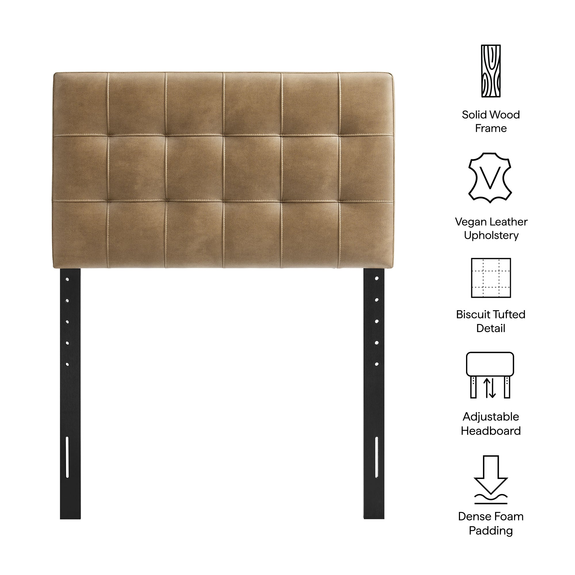 Modway MOD-7256 Lily Vegan Leather Twin Size Headboard