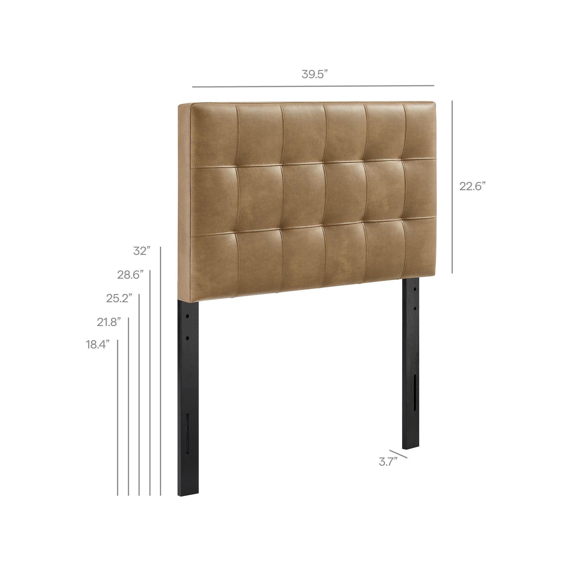 Modway MOD-7256 Lily Vegan Leather Twin Size Headboard