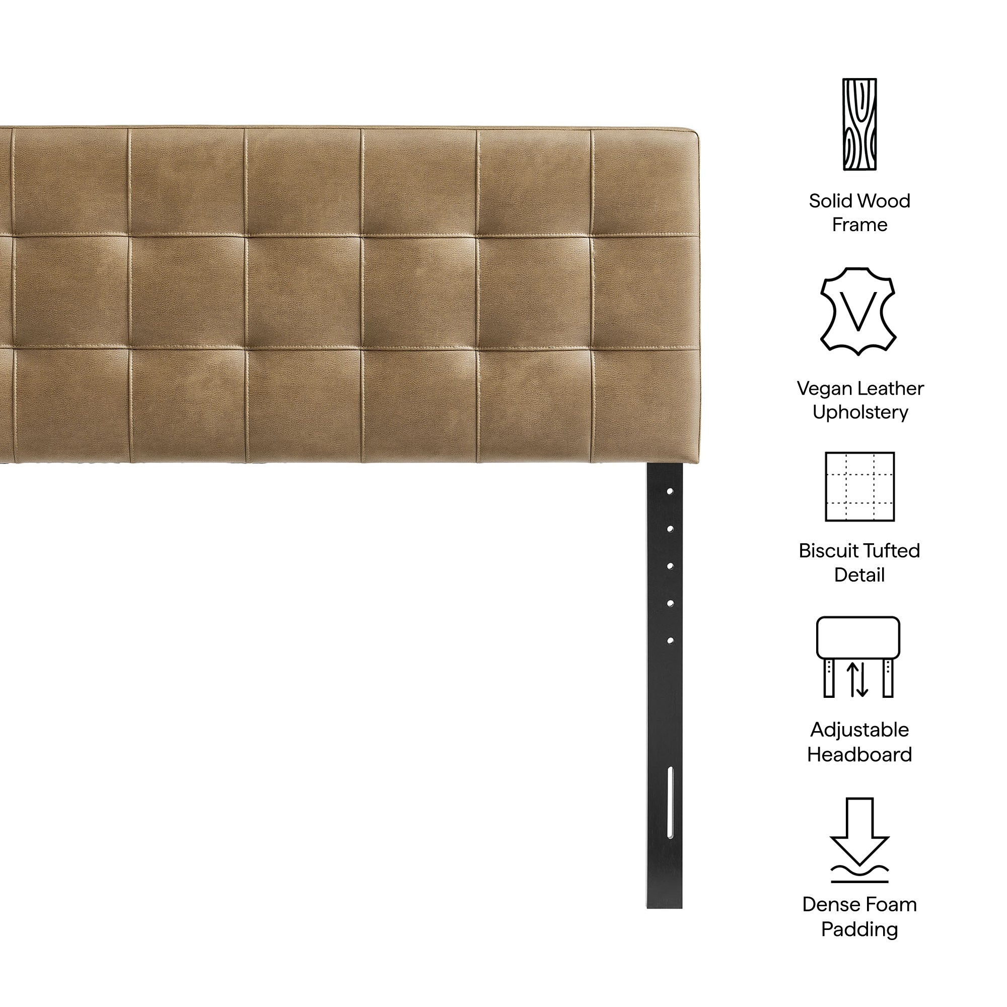 Modway MOD-7257 Lily Vegan Leather Full Size Headboard