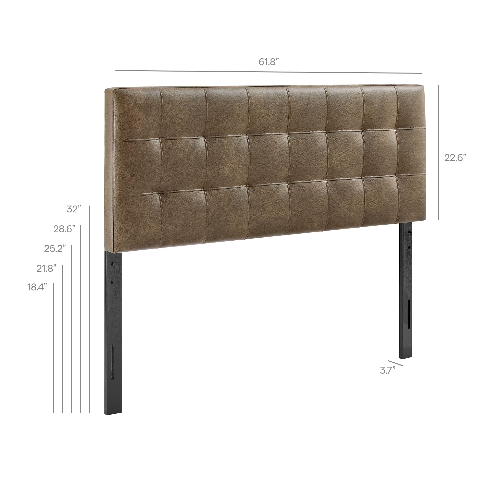 Modway MOD-7258 Lily Vegan Leather Queen Size Headboard