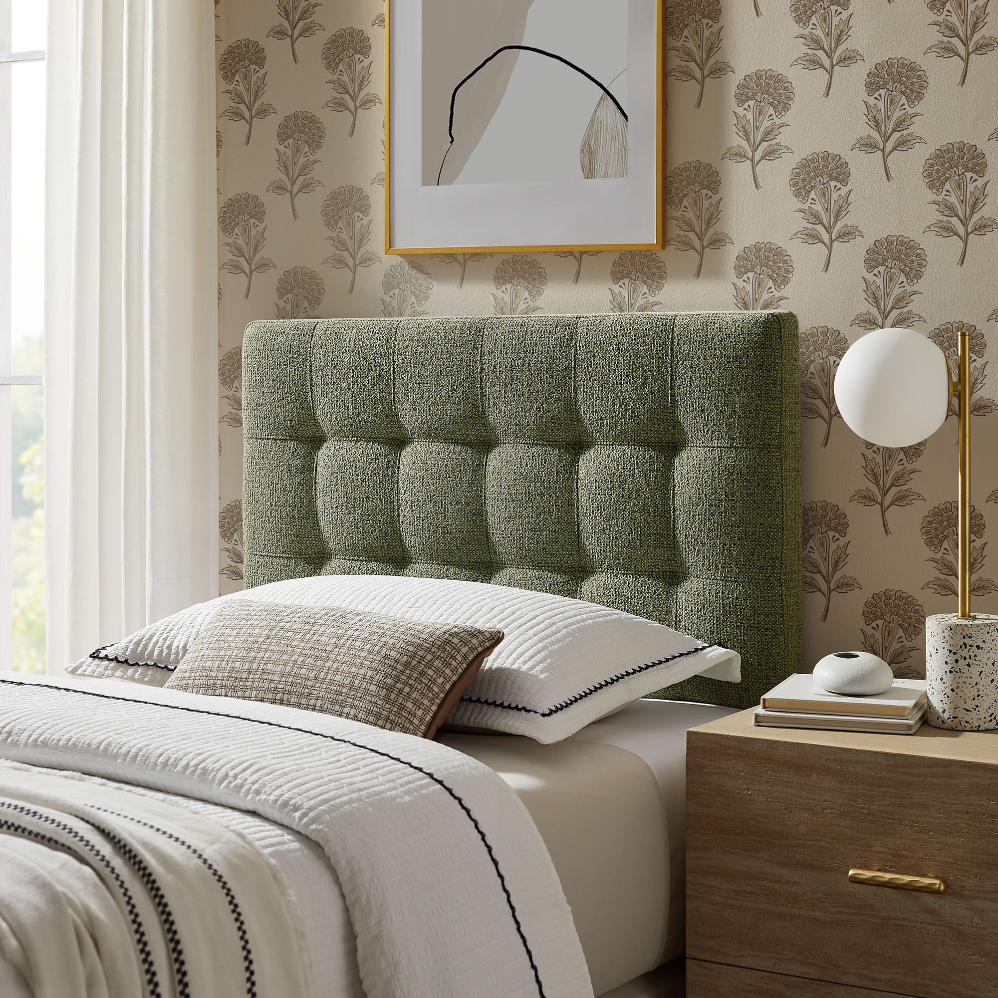 Modway MOD-7260 Lily Upholstered Twin Size Headboard