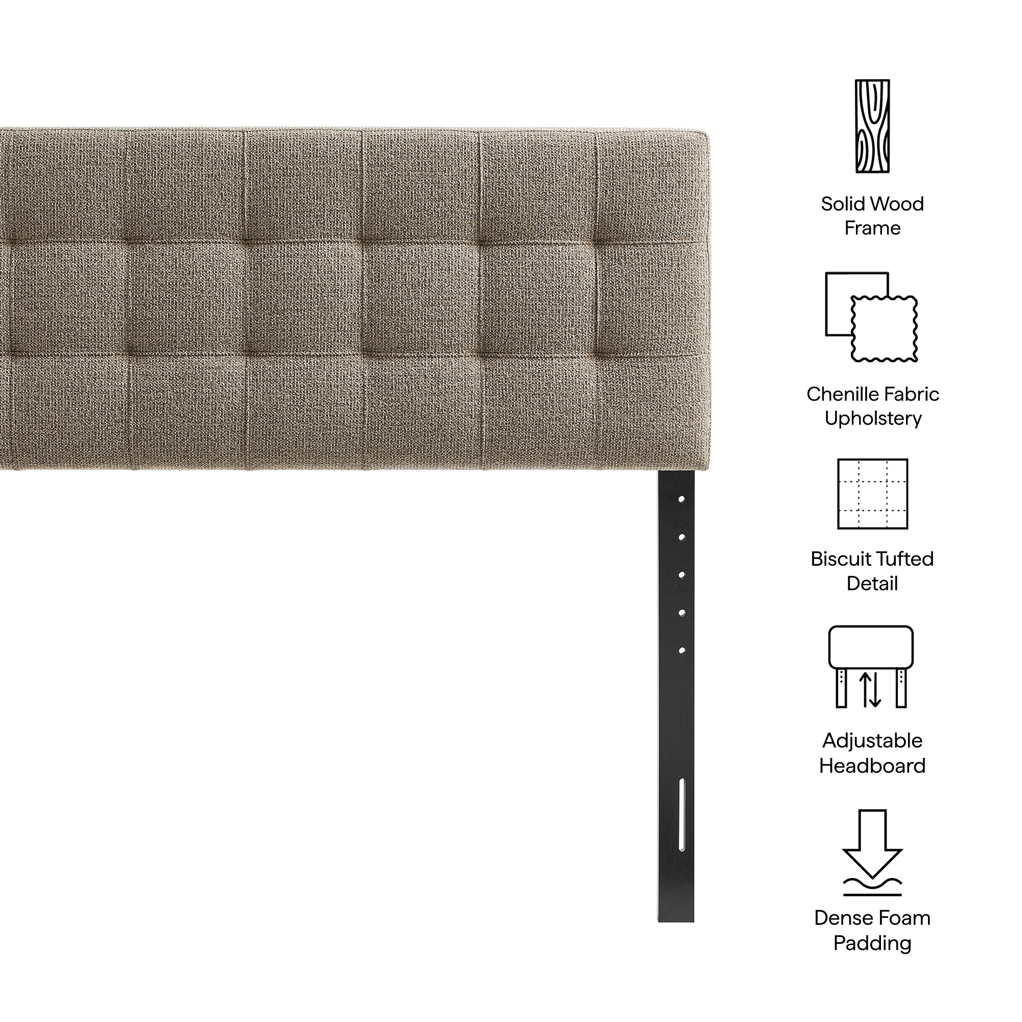 Modway Lily Upholstered Queen Size Headboard