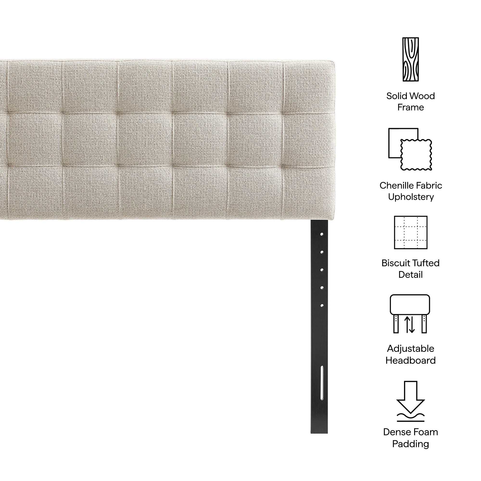 Modway Lily Upholstered King Size Headboard