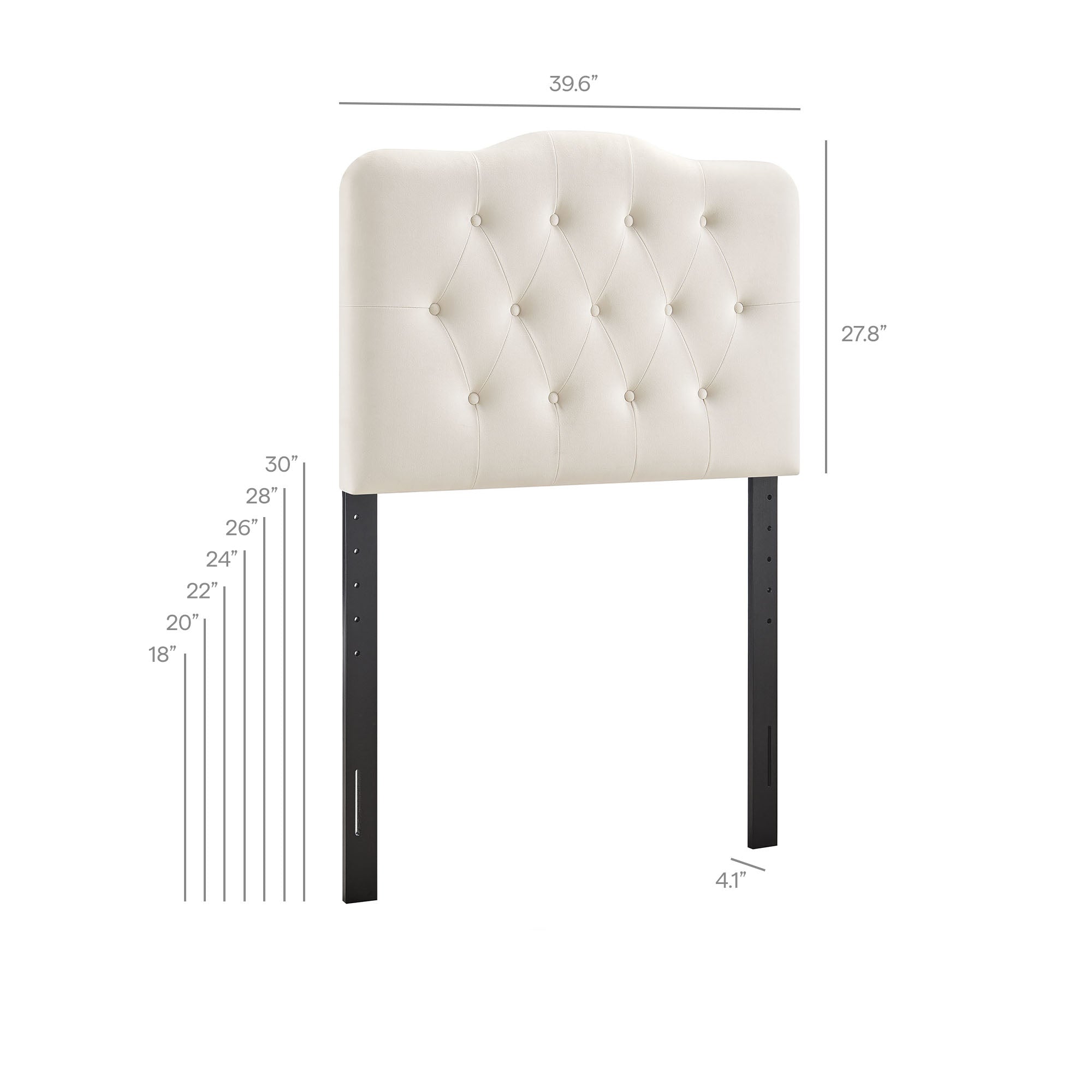 Modway MOD-7264 Annabel Stain-Resistant Performance Velvet Twin Headboard