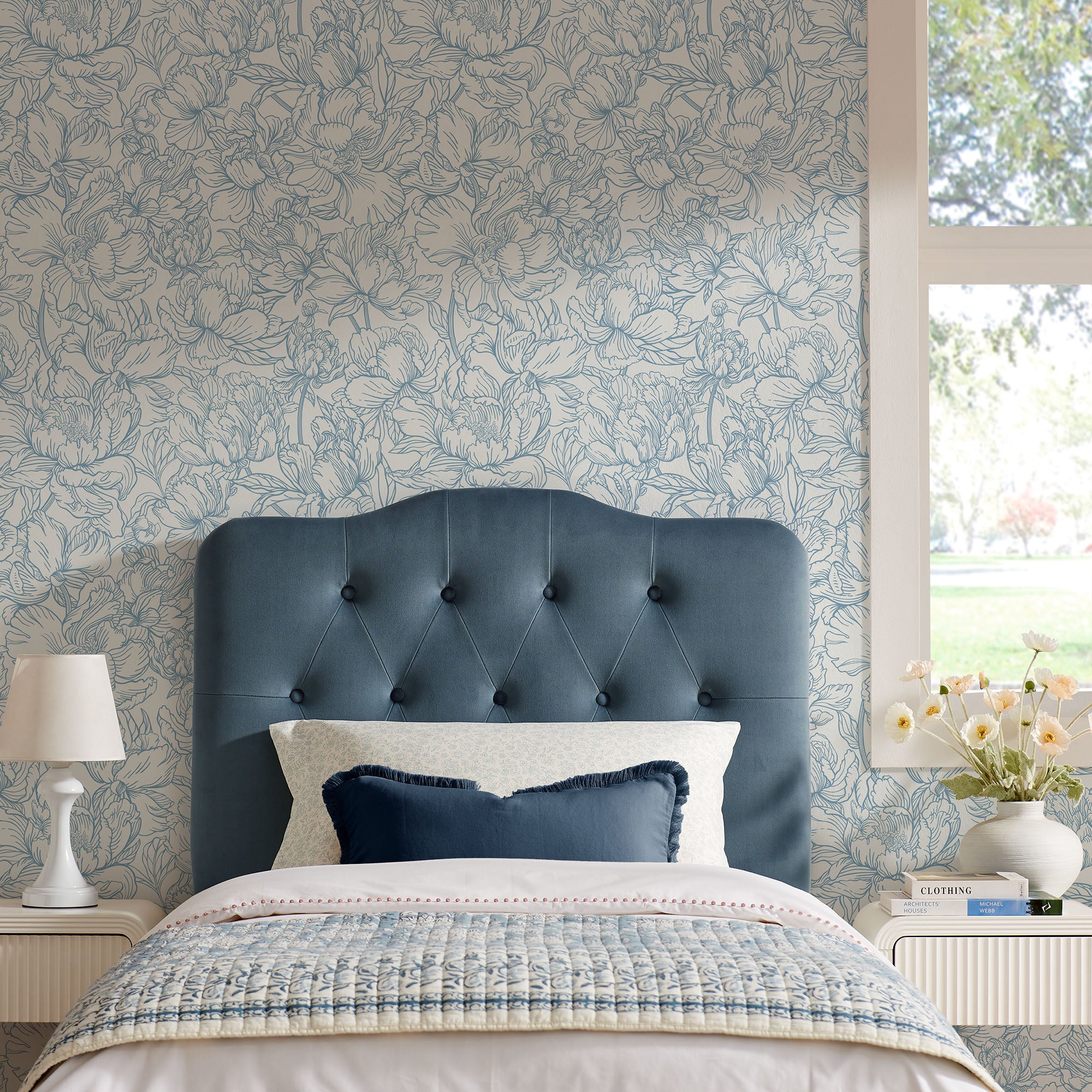 Modway MOD-7264 Annabel Stain-Resistant Performance Velvet Twin Headboard