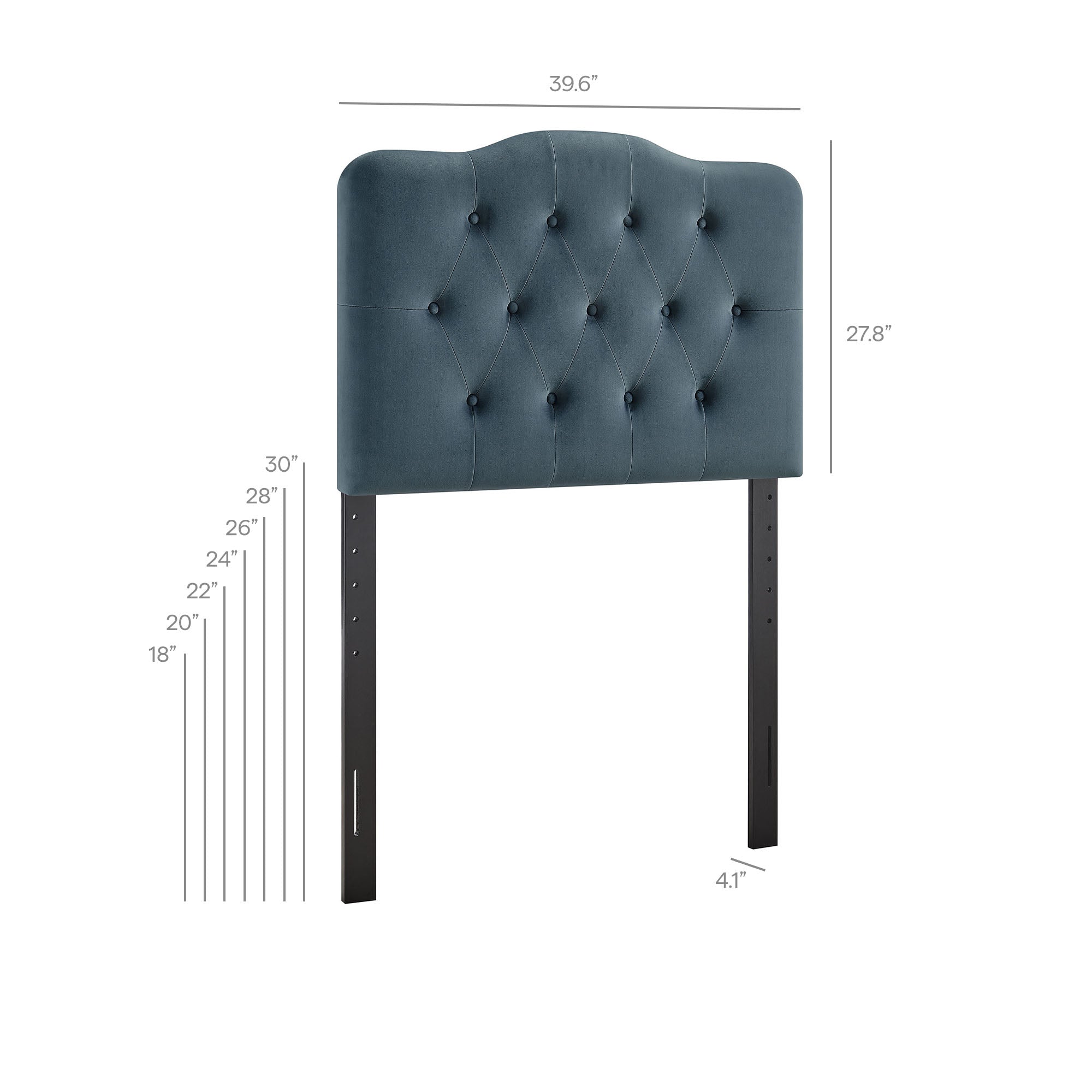 Modway MOD-7264 Annabel Stain-Resistant Performance Velvet Twin Headboard