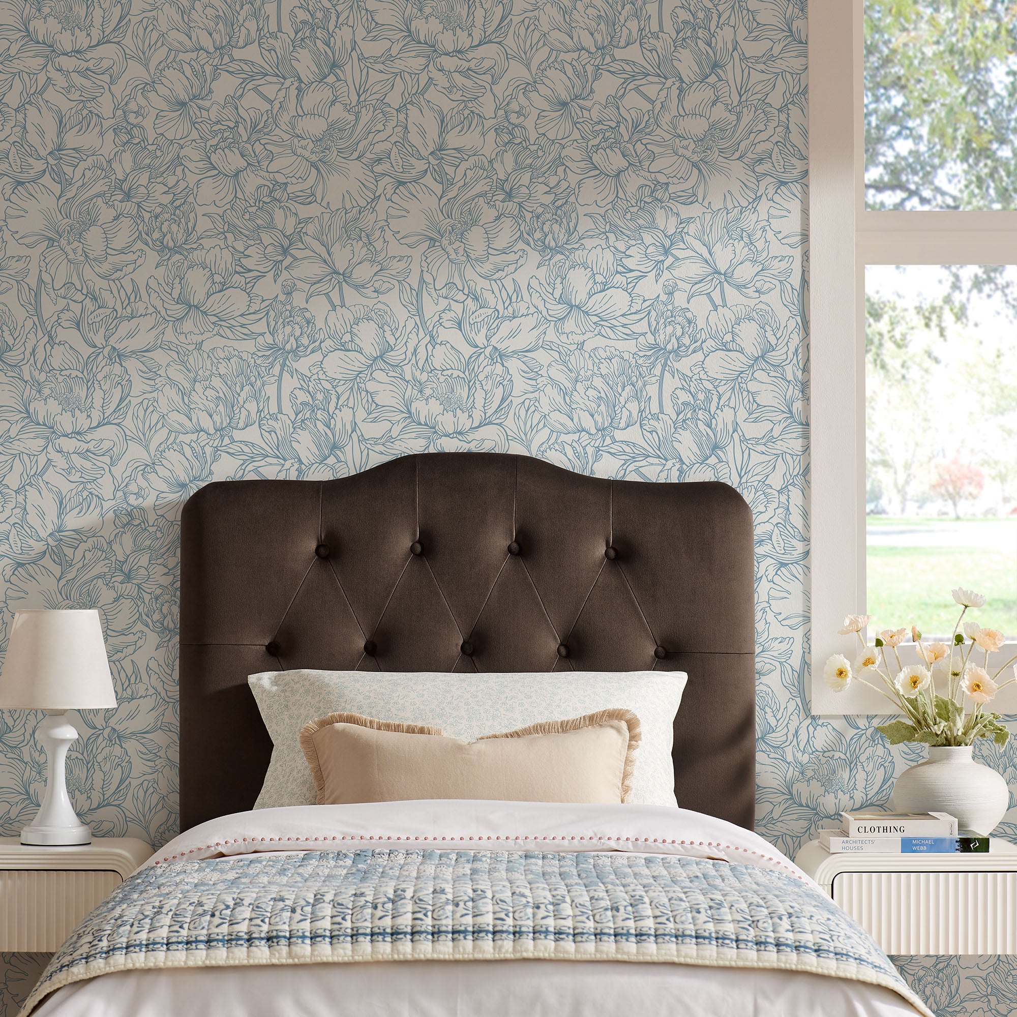 Modway MOD-7264 Annabel Stain-Resistant Performance Velvet Twin Headboard