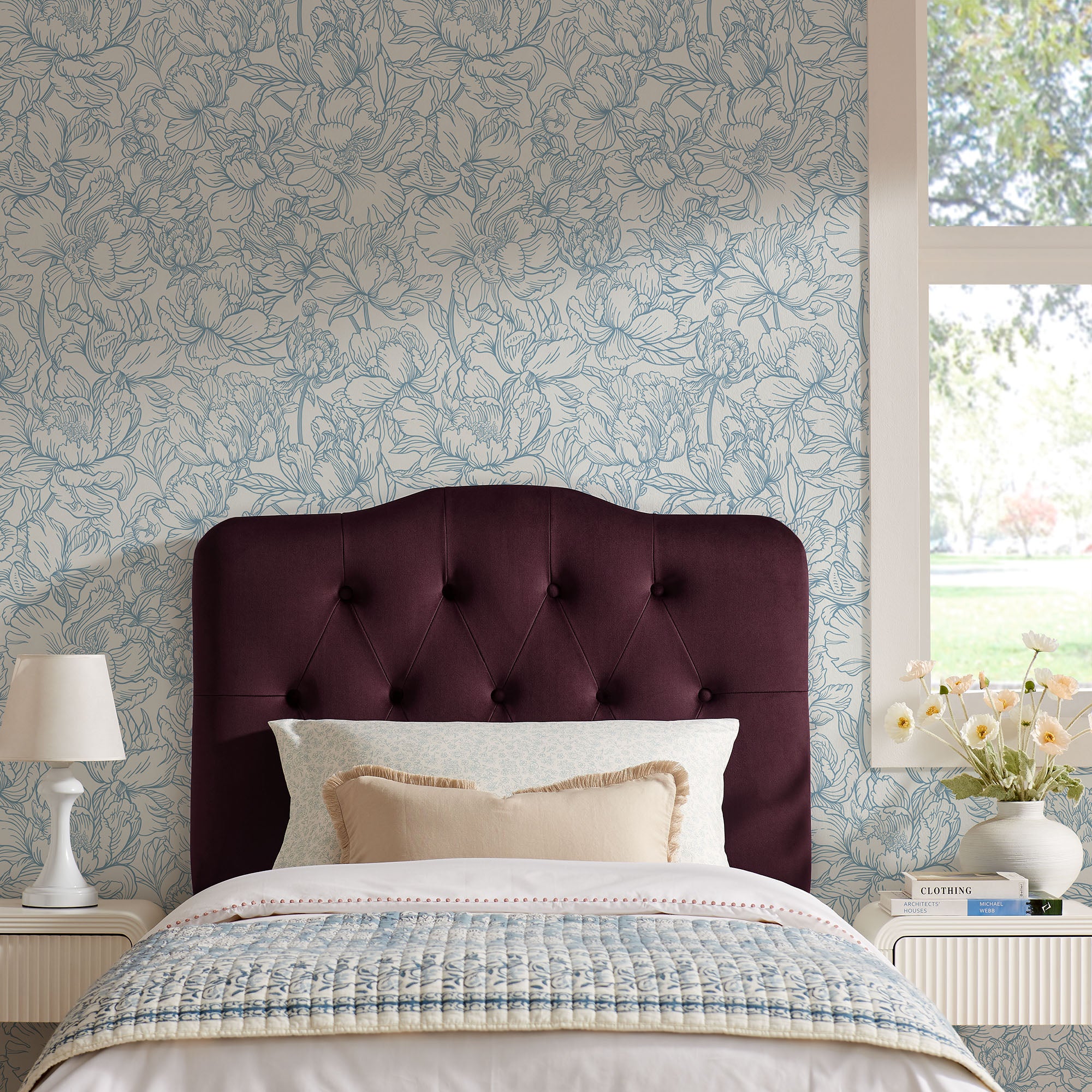 Modway MOD-7264 Annabel Stain-Resistant Performance Velvet Twin Headboard