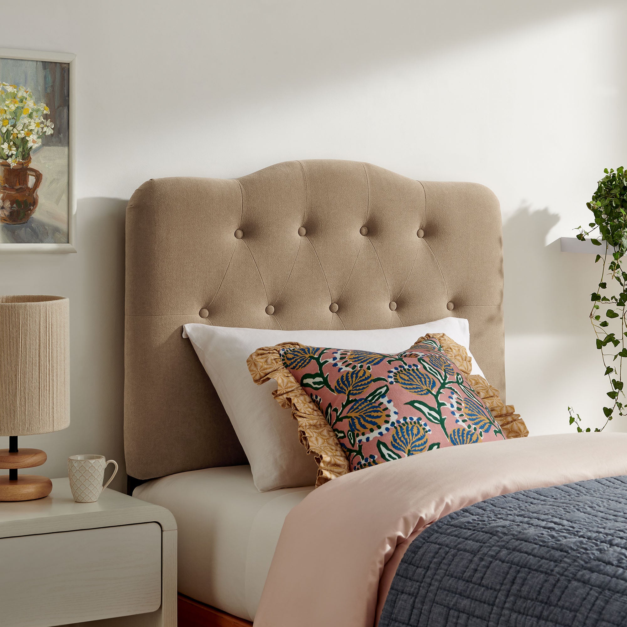 Modway MOD-7265 Annabel Premium Linen Blend Twin Headboard