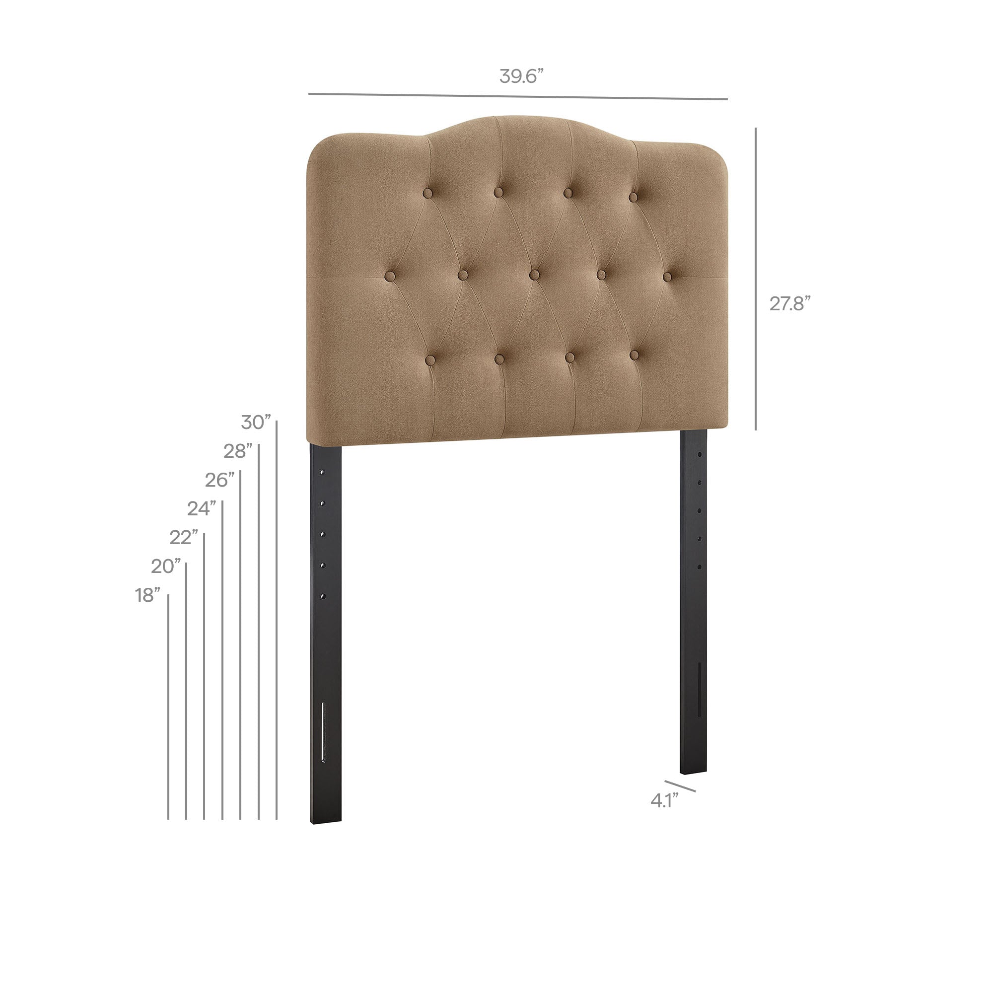 Modway MOD-7265 Annabel Premium Linen Blend Twin Headboard