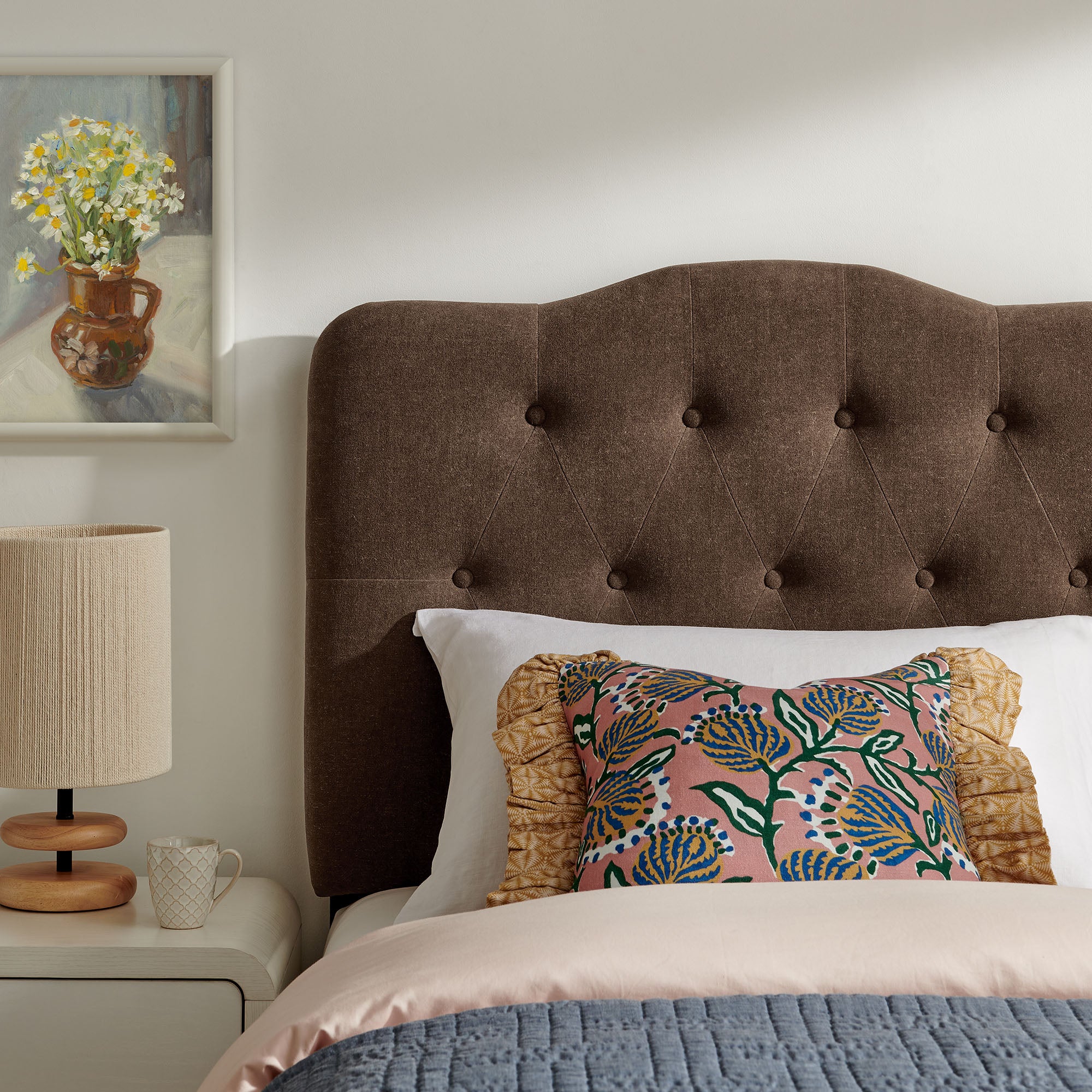 Modway MOD-7265 Annabel Premium Linen Blend Twin Headboard