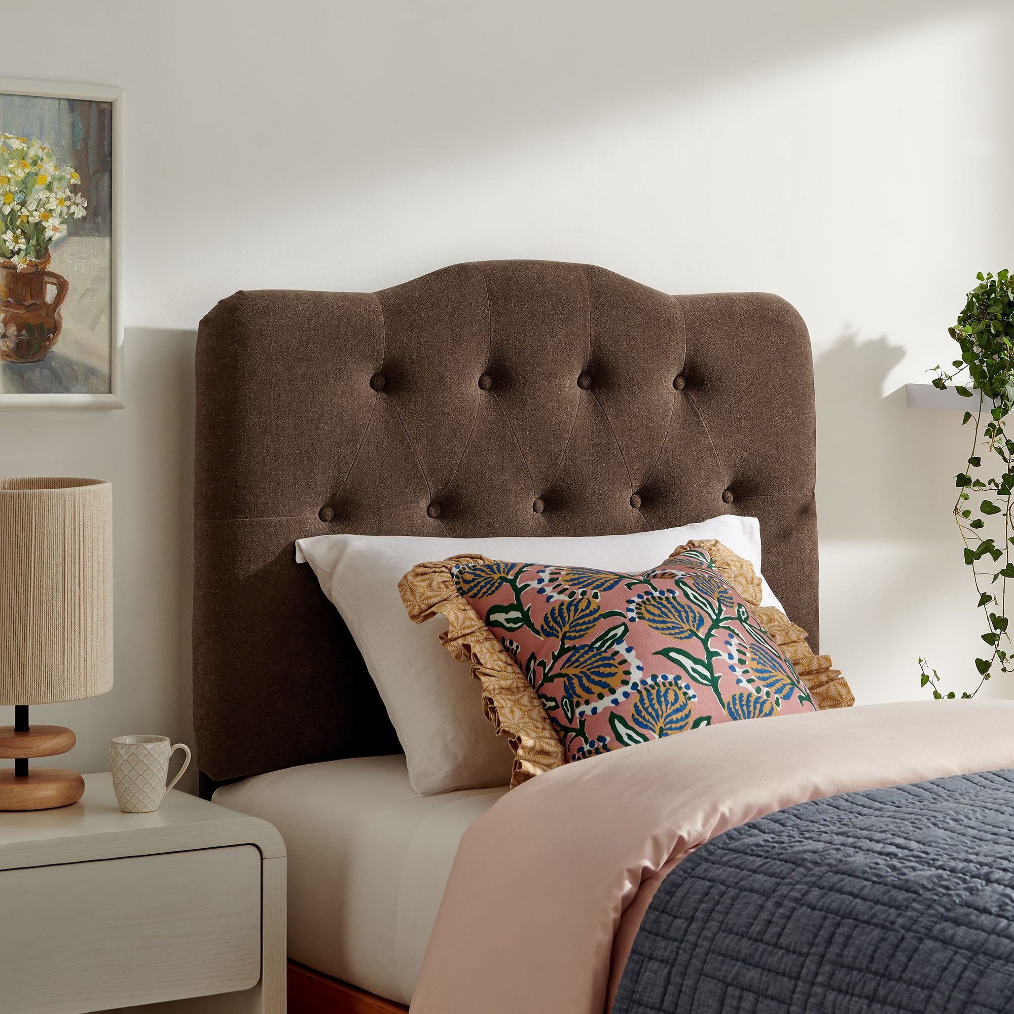 Modway MOD-7265 Annabel Premium Linen Blend Twin Headboard