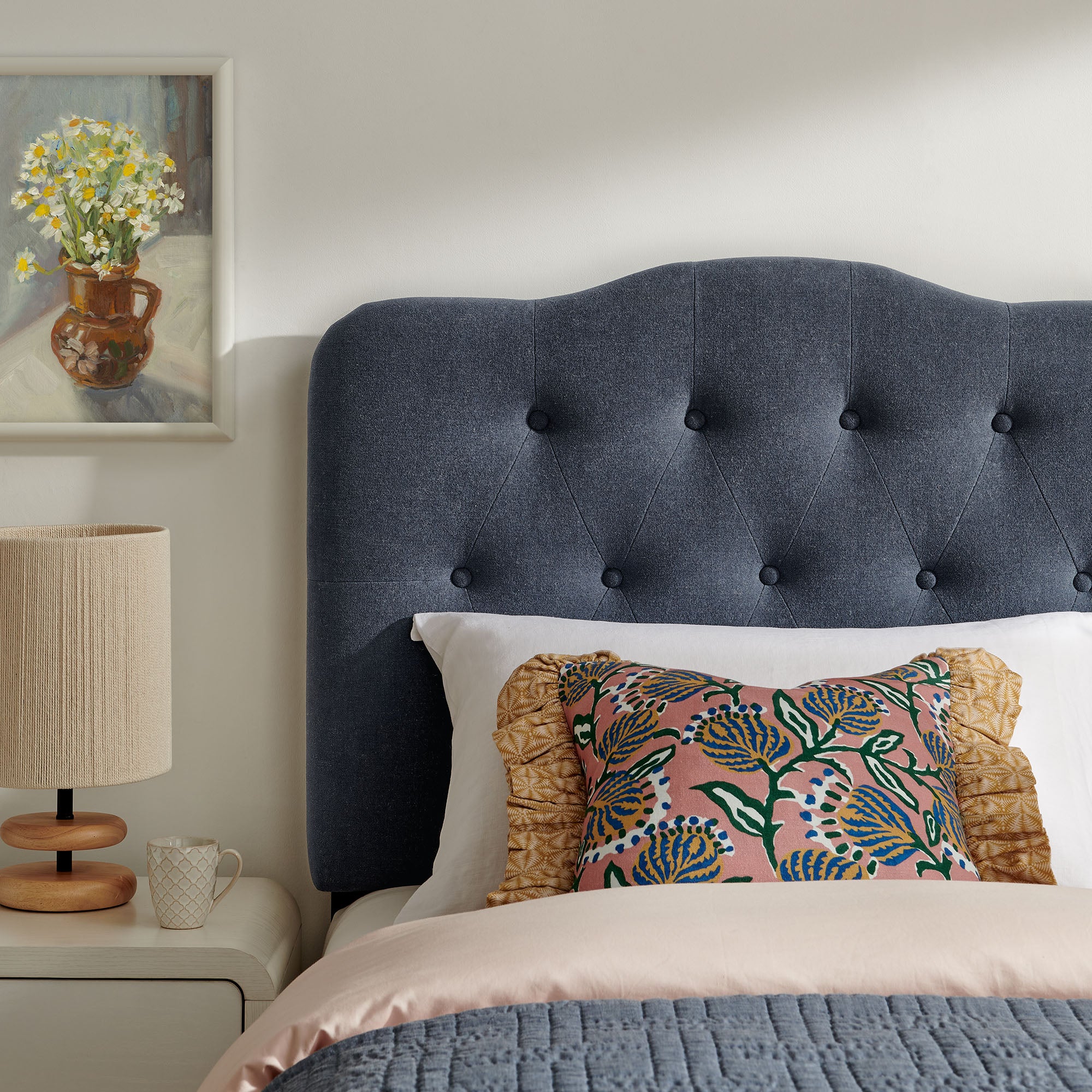 Modway MOD-7265 Annabel Premium Linen Blend Twin Headboard