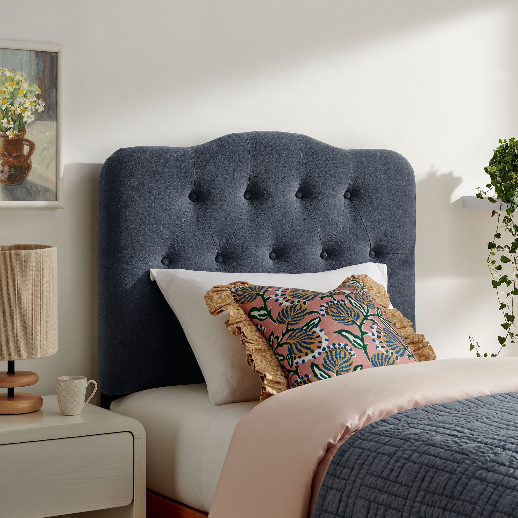 Modway MOD-7265 Annabel Premium Linen Blend Twin Headboard