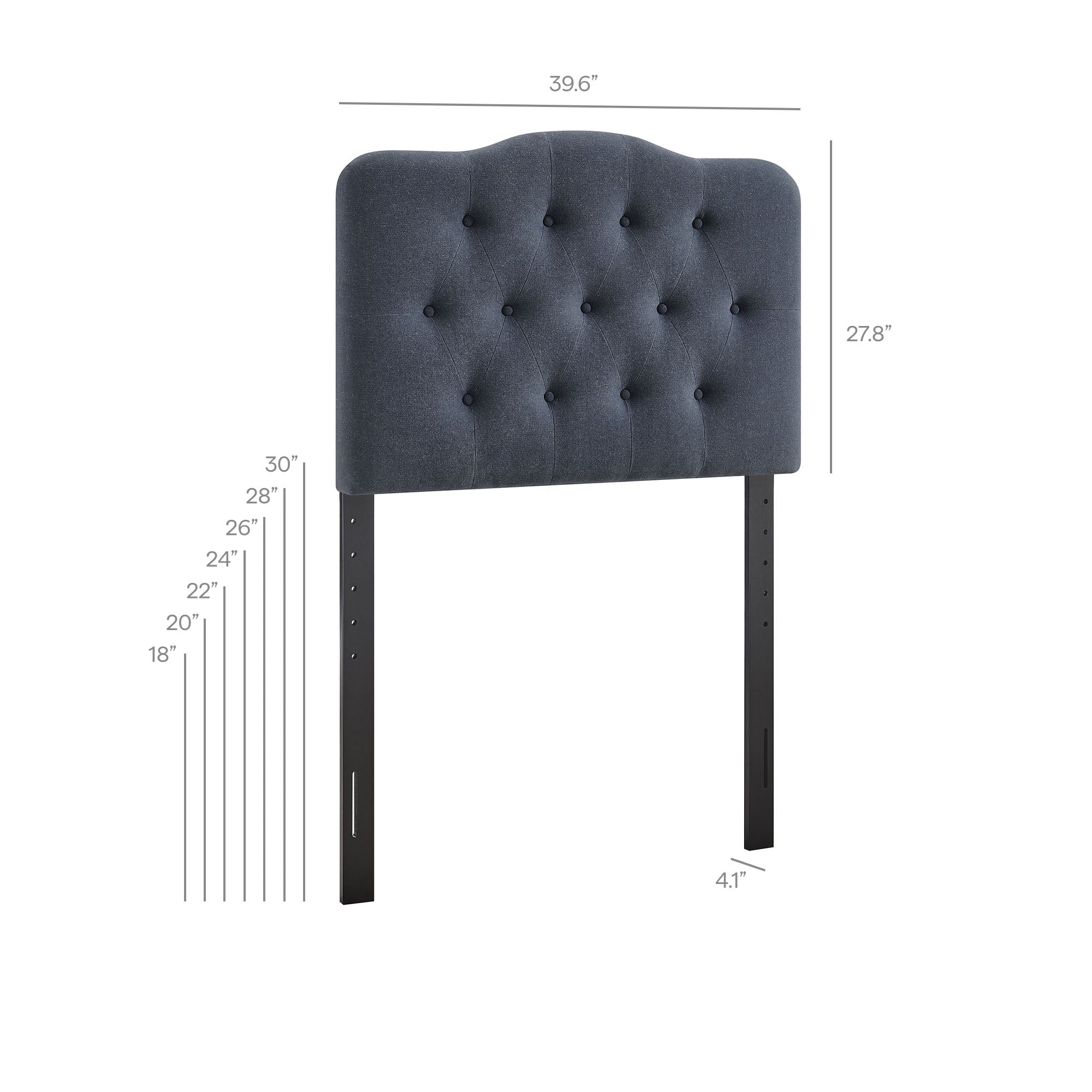 Modway MOD-7265 Annabel Premium Linen Blend Twin Headboard