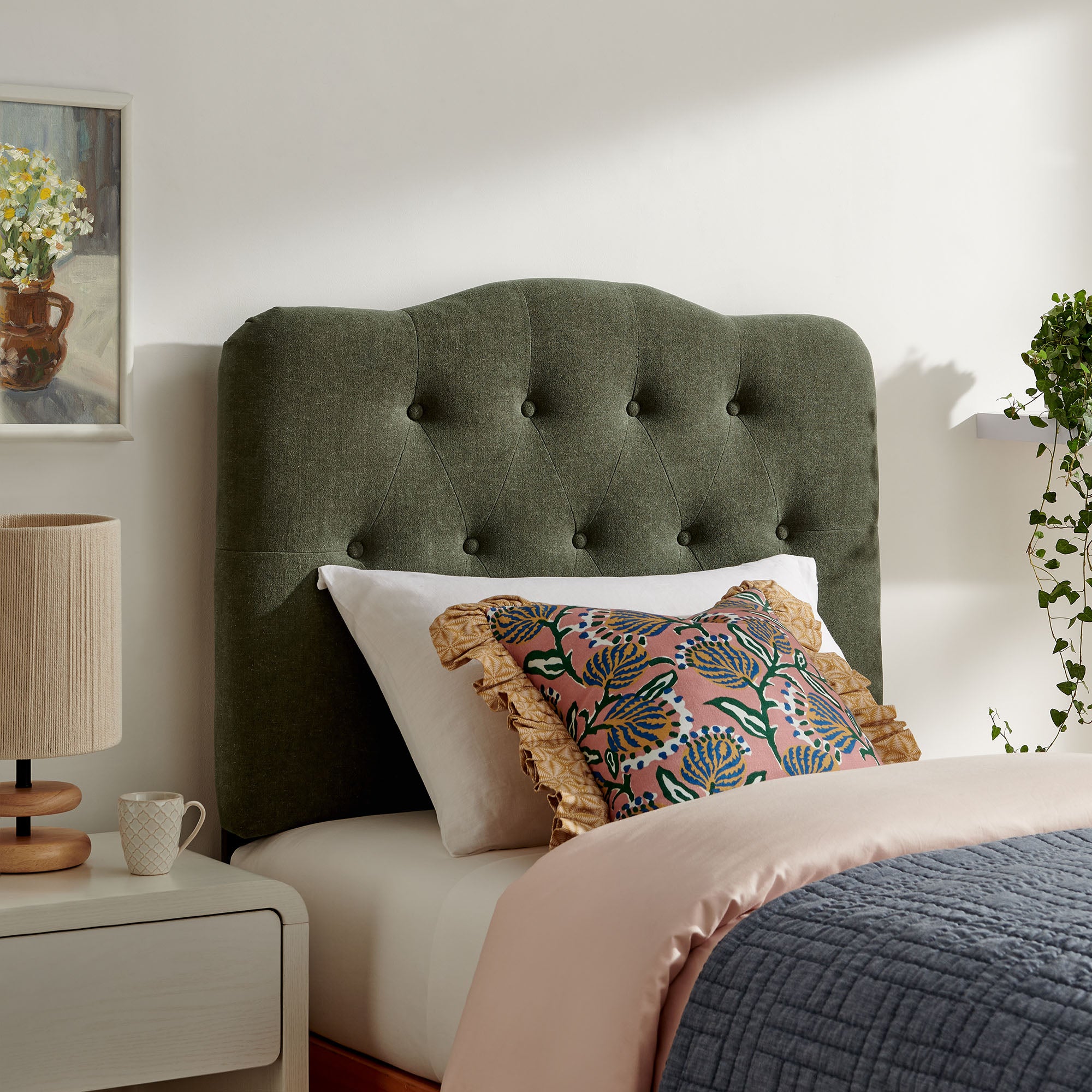 Modway MOD-7265 Annabel Premium Linen Blend Twin Headboard