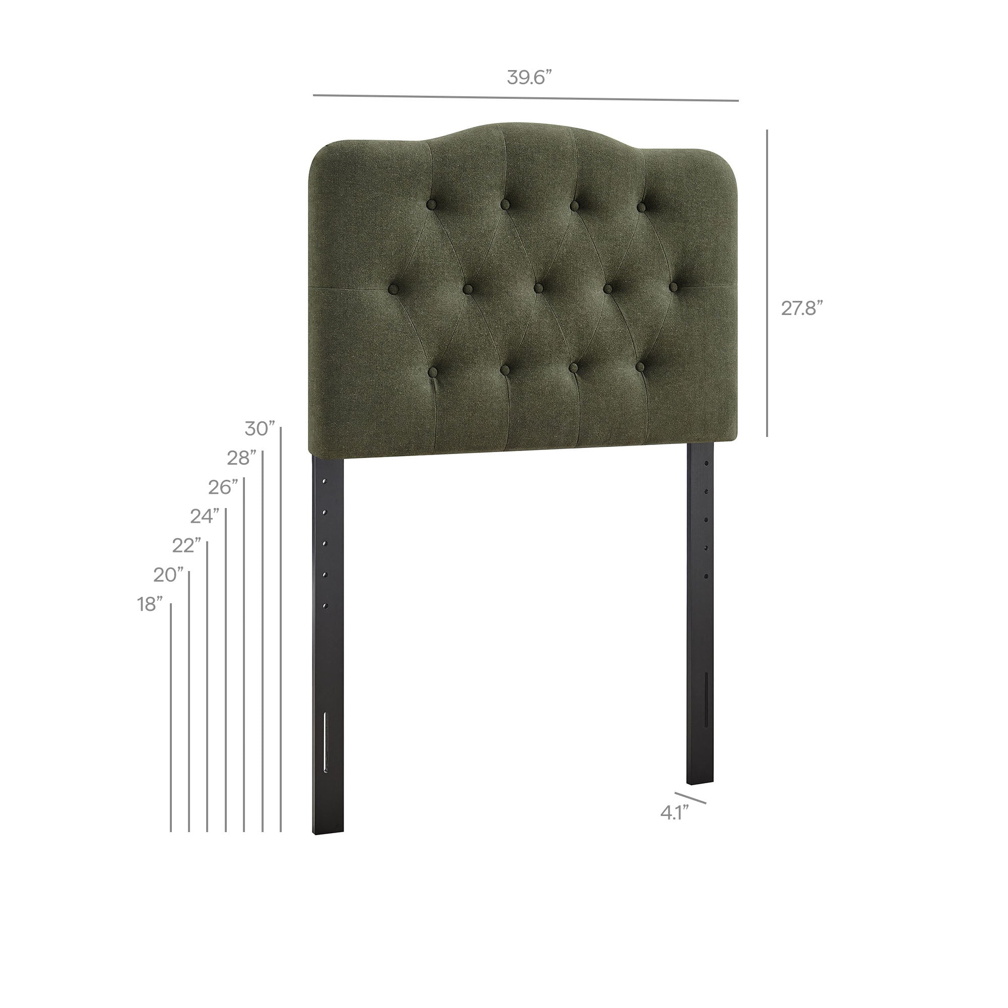 Modway MOD-7265 Annabel Premium Linen Blend Twin Headboard