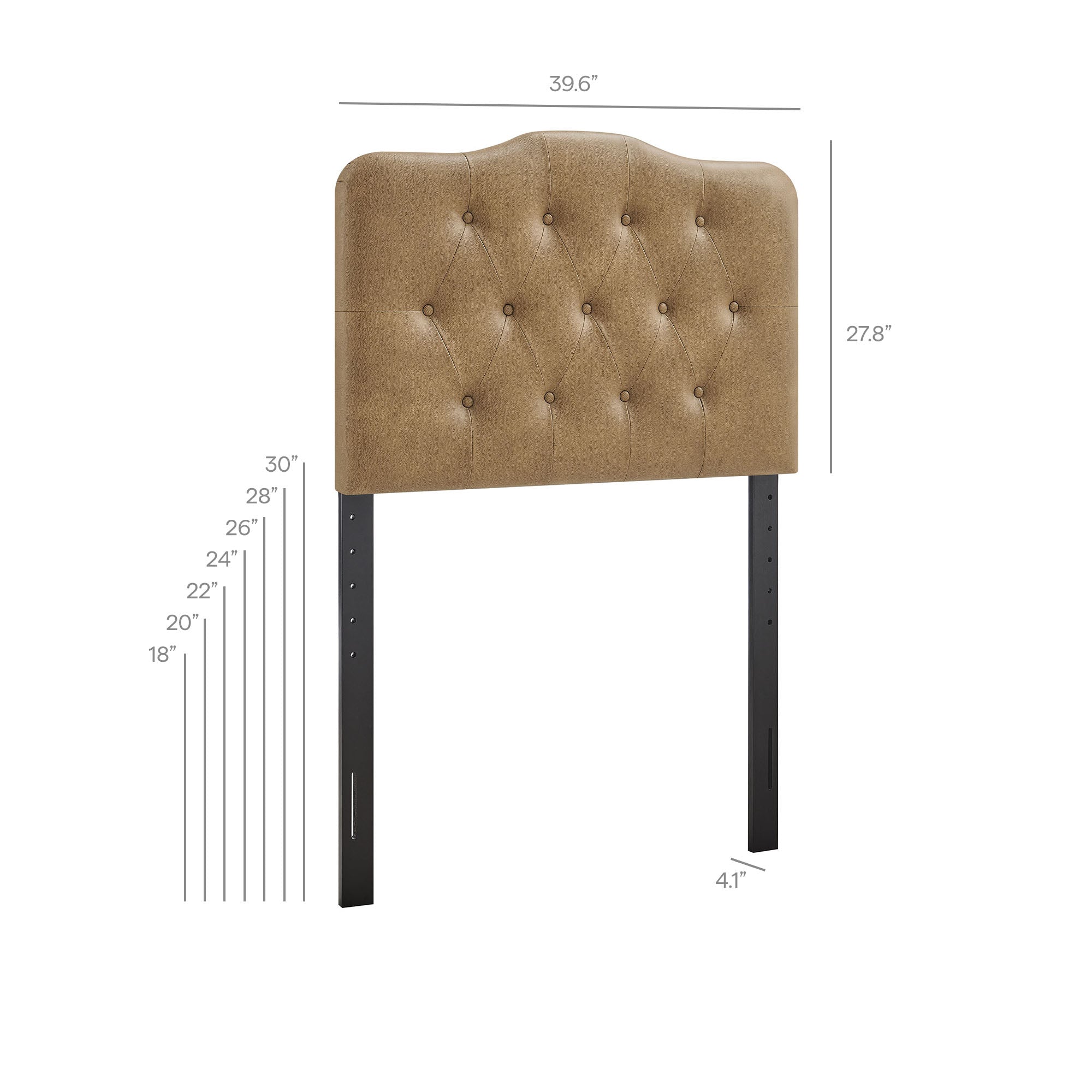 Modway MOD-7266 Annabel Faux Leather Twin Headboard