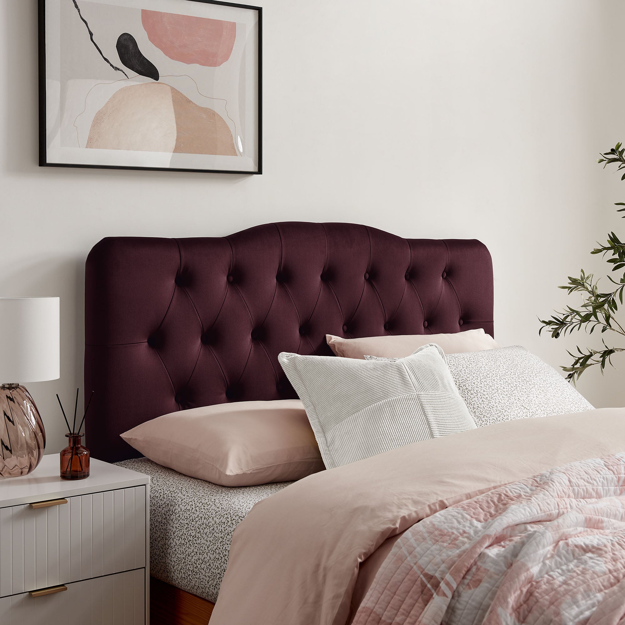 Modway MOD-7267 Annabel Stain-Resistant Performance Velvet Full Headboard
