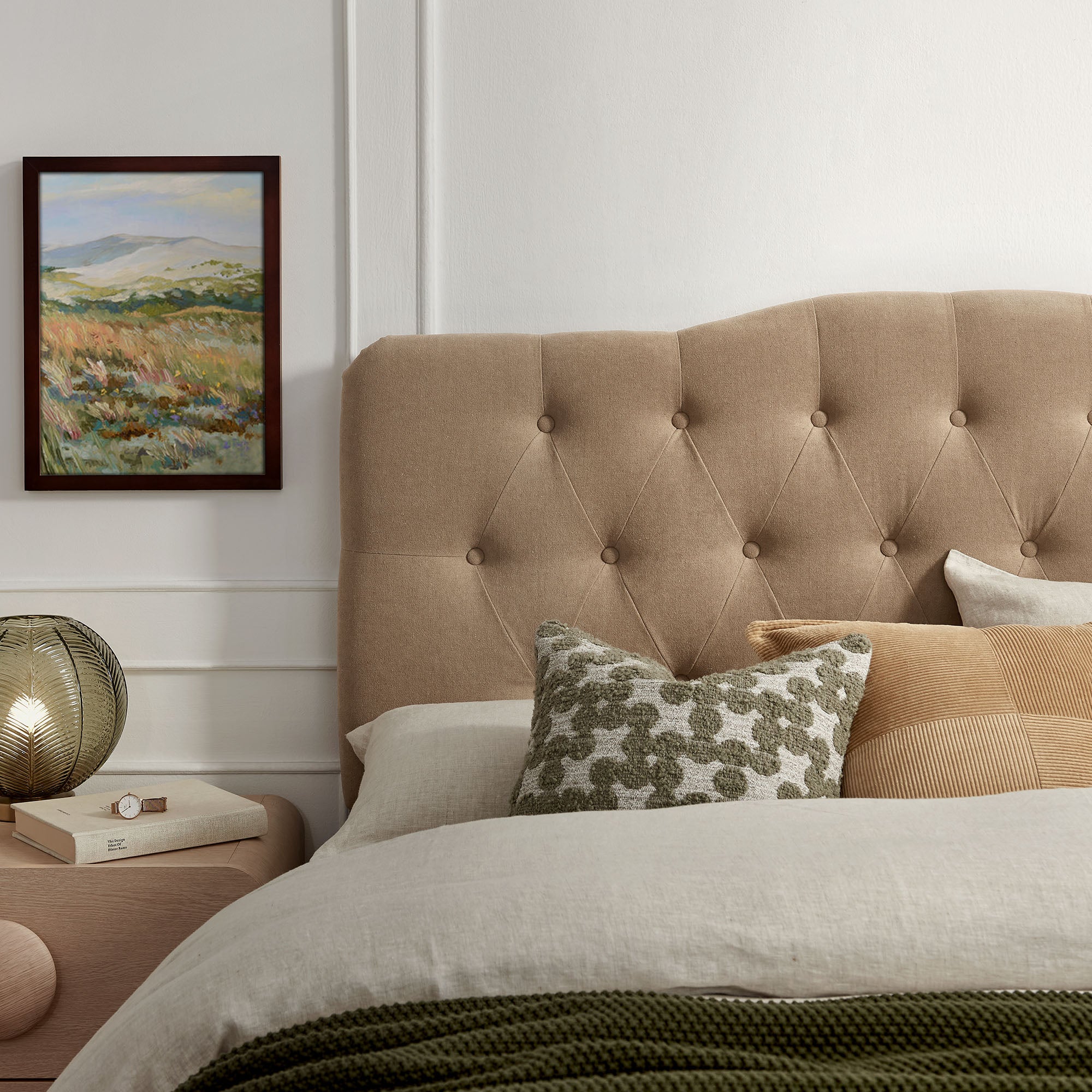 Modway MOD-7268 Annabel Premium Linen Blend Full Headboard