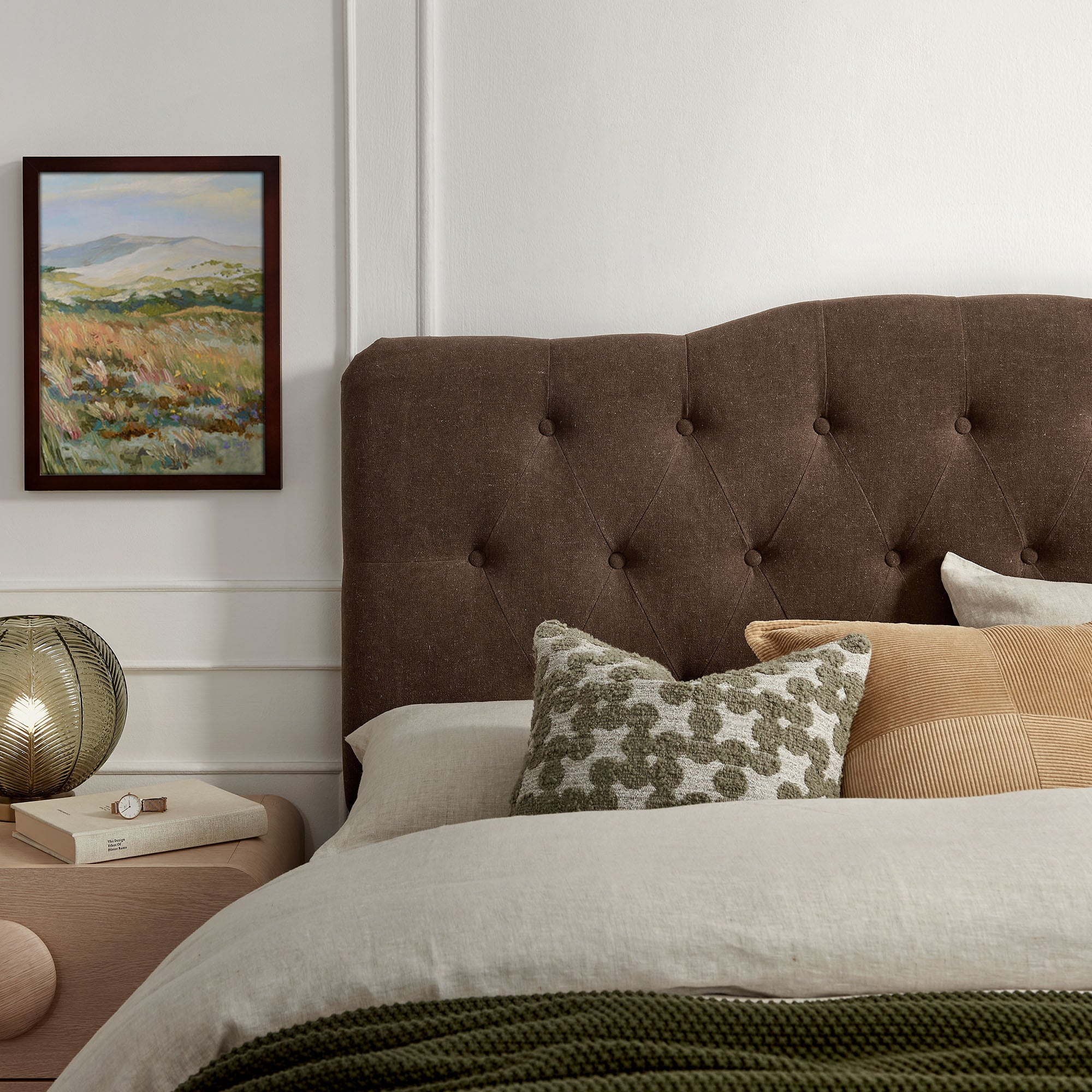 Modway MOD-7268 Annabel Premium Linen Blend Full Headboard
