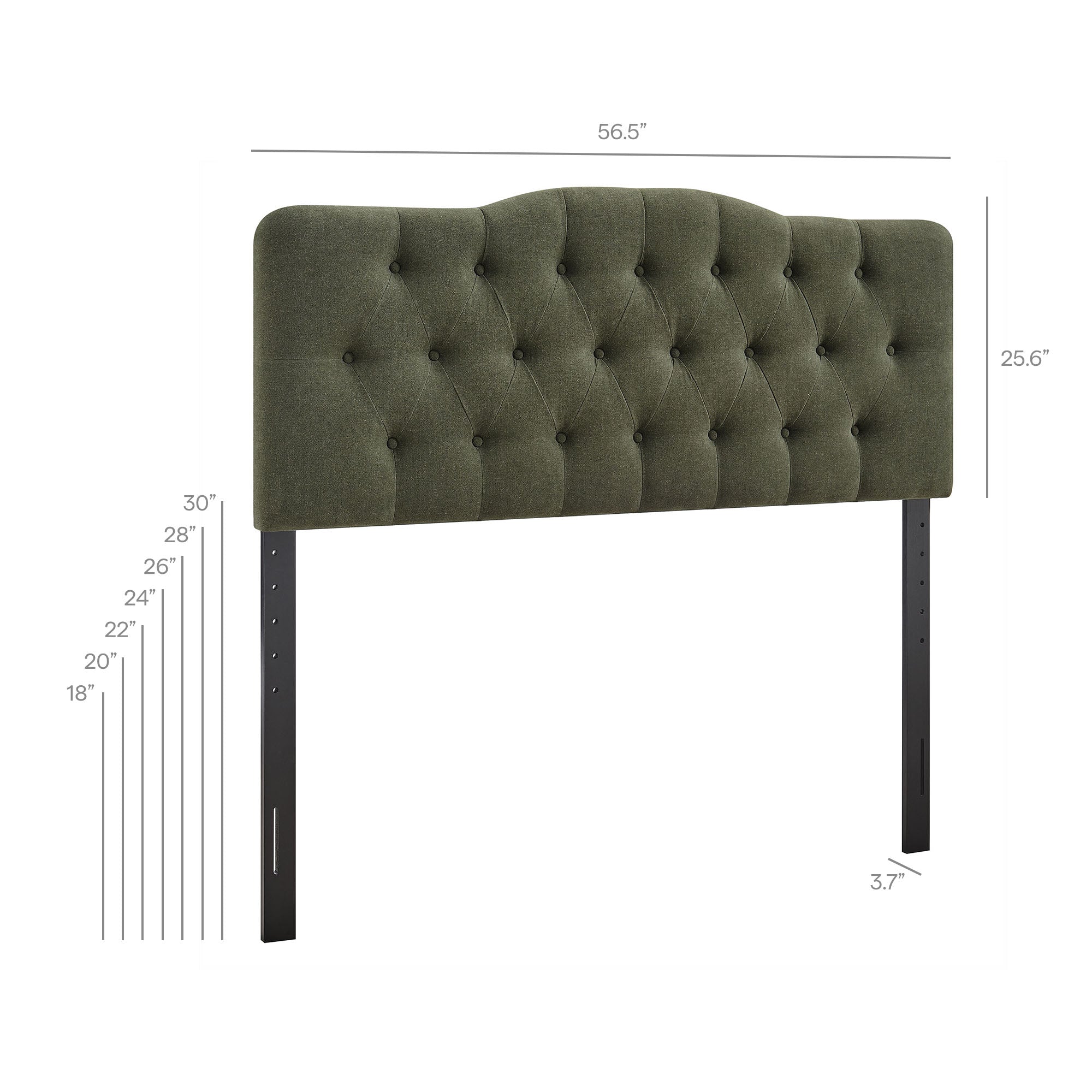 Modway MOD-7268 Annabel Premium Linen Blend Full Headboard