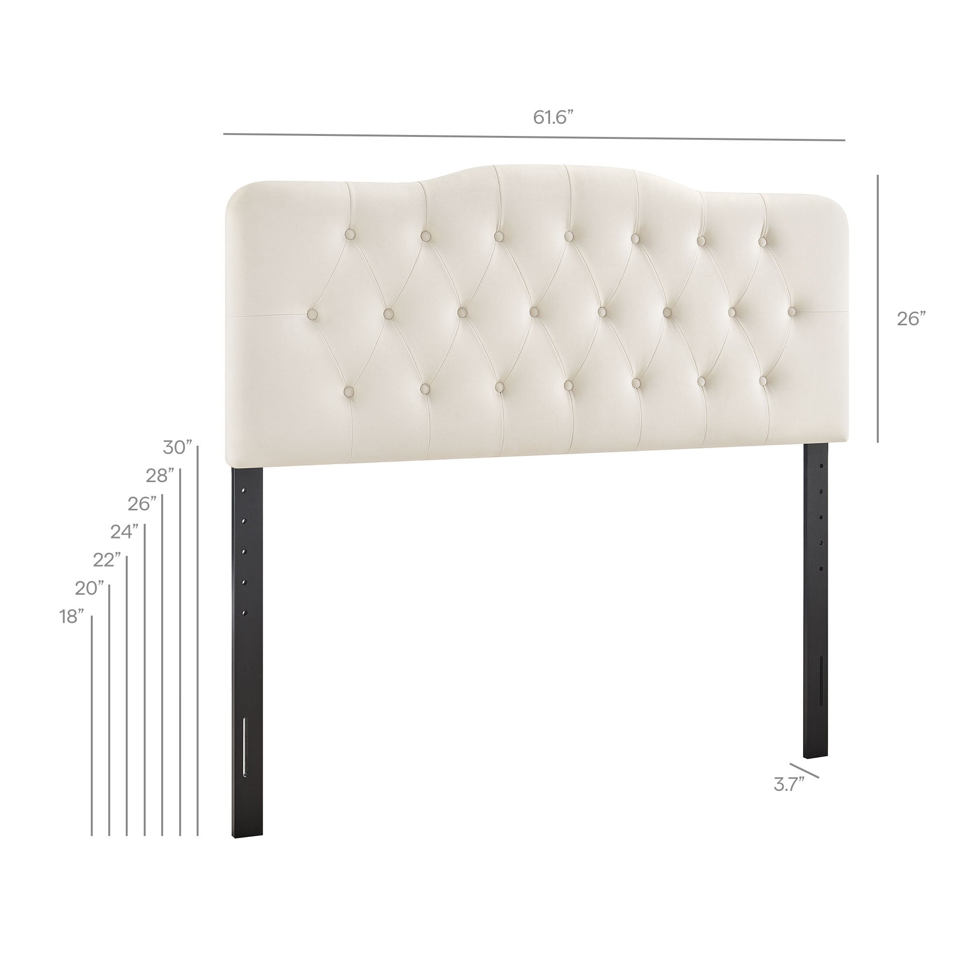 Modway MOD-7270 Annabel Stain-Resistant Performance Velvet Queen Headboard