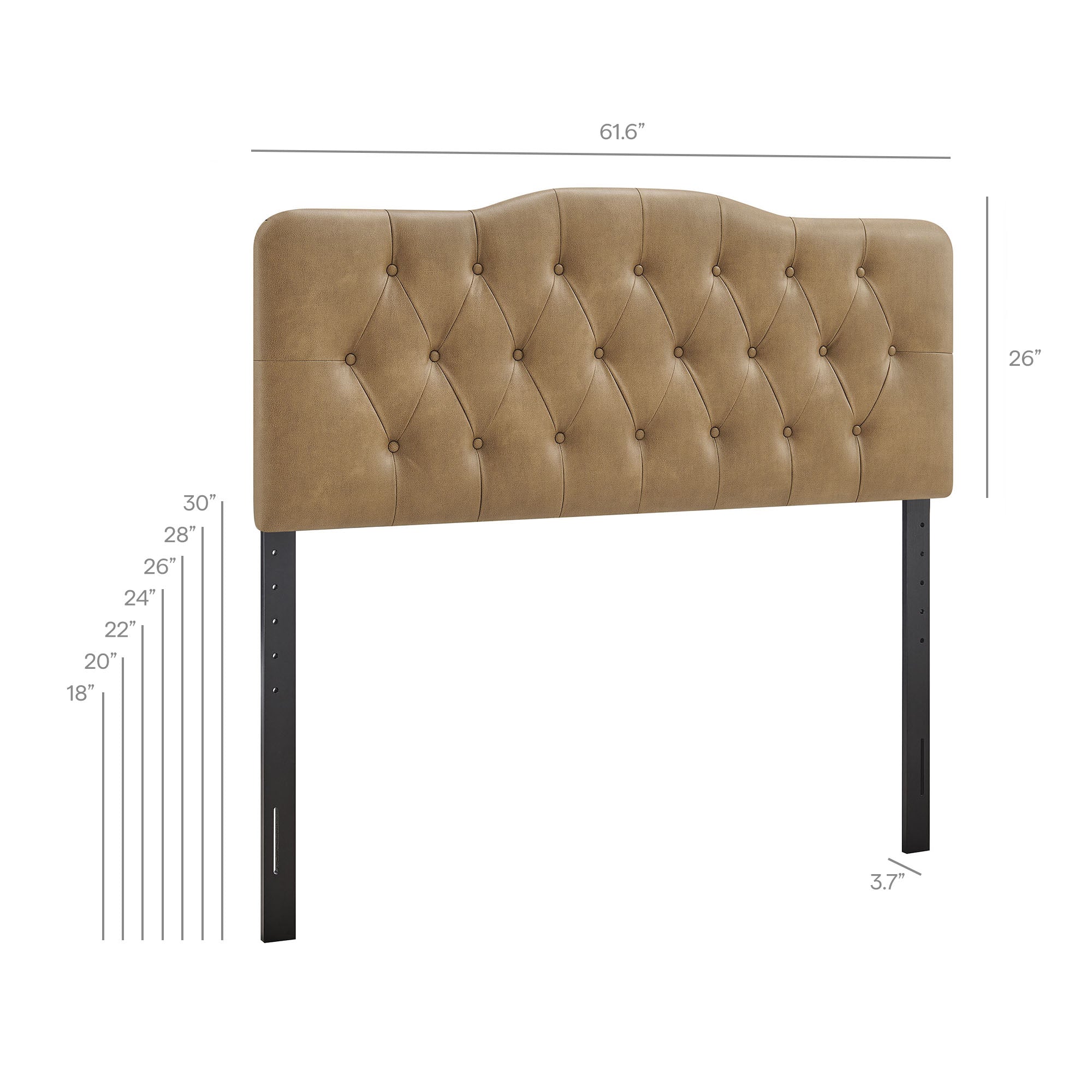 Modway MOD-7272 Annabel Faux Leather Queen Headboard