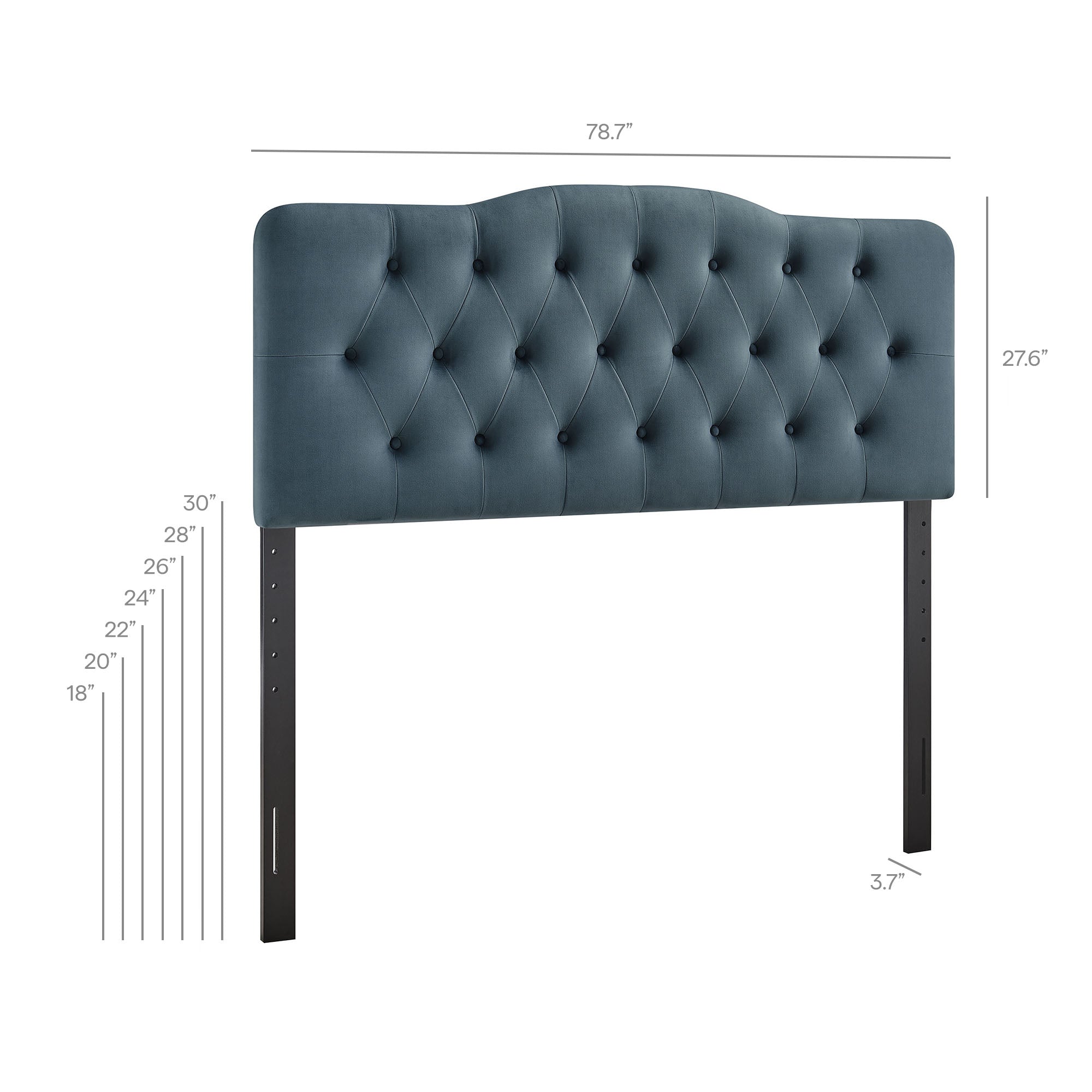 Modway MOD-7273 Annabel Stain-Resistant Performance Velvet King Headboard