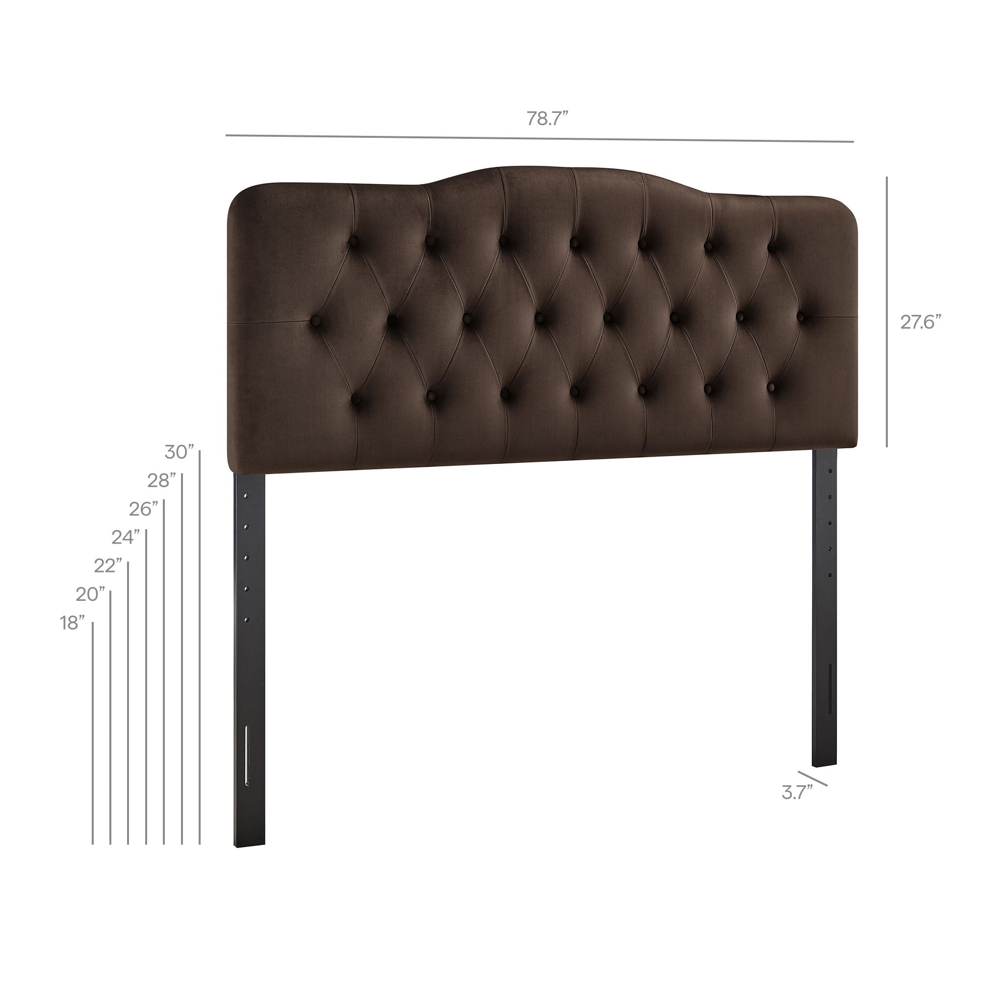 Modway MOD-7273 Annabel Stain-Resistant Performance Velvet King Headboard