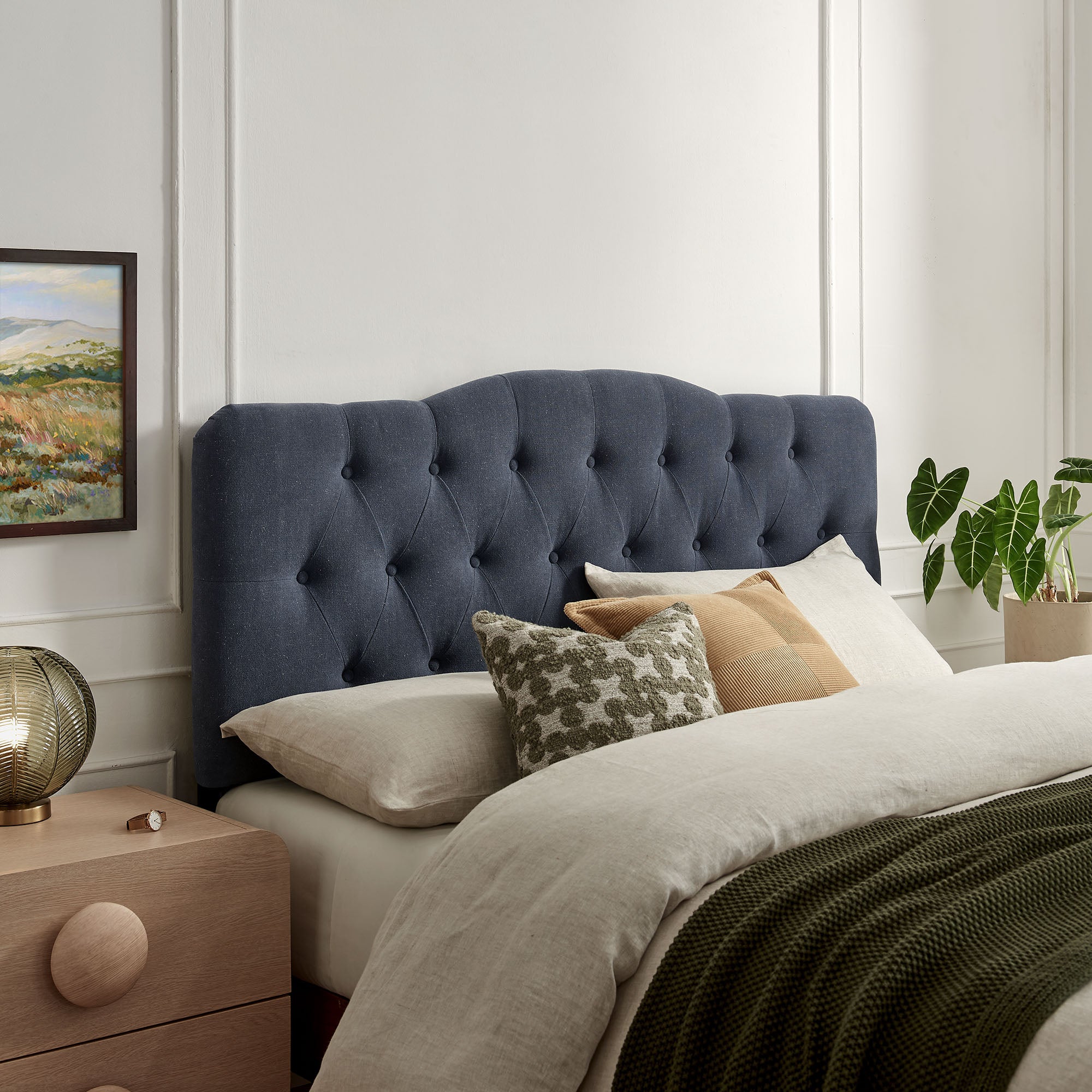 Modway MOD-7274 Annabel Premium Linen Blend King Headboard