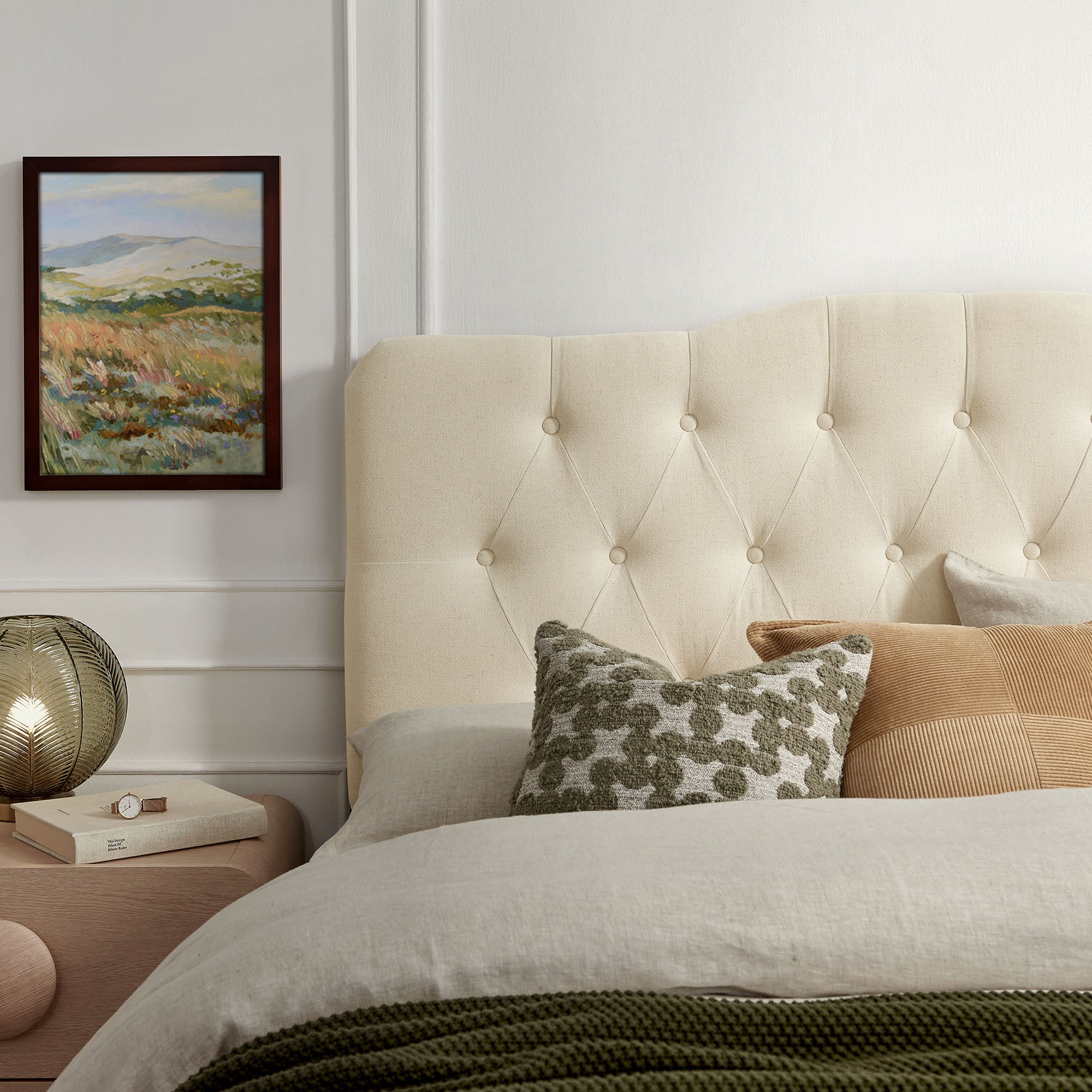 Modway MOD-7274 Annabel Premium Linen Blend King Headboard