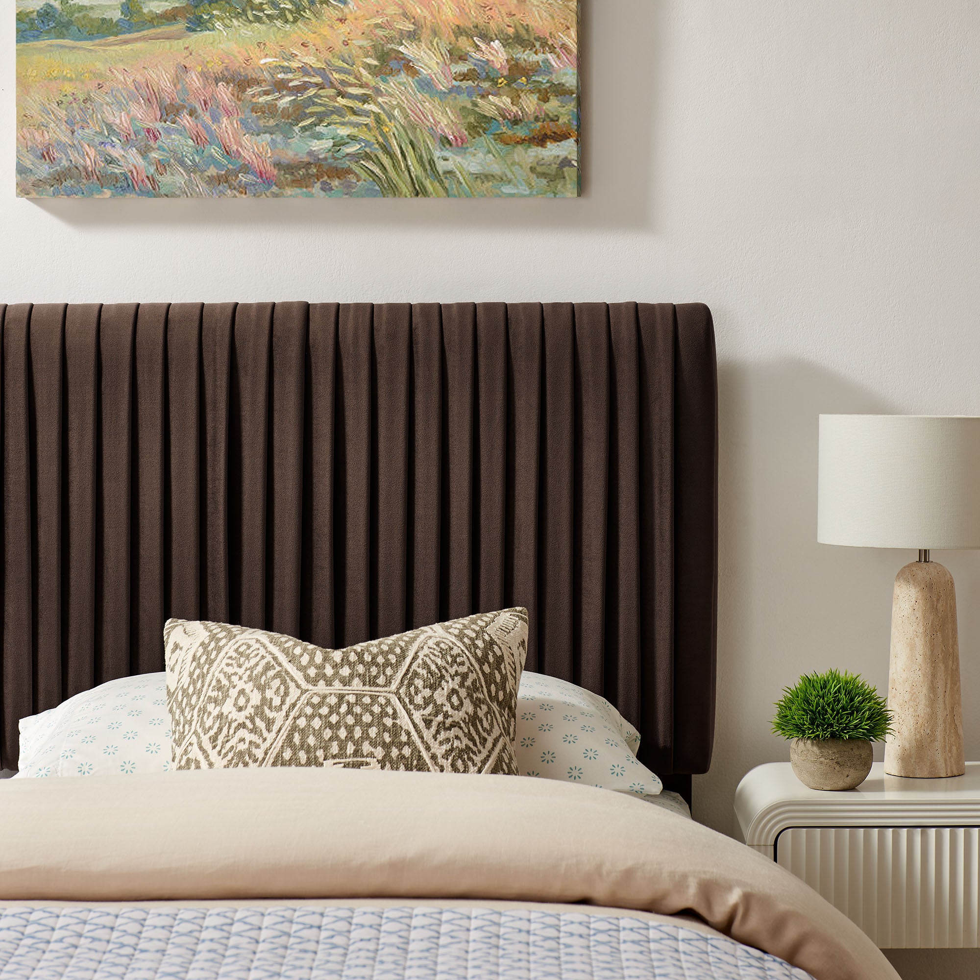 Modway MOD-7276 Eloise Stain-Resistant Performance Velvet Twin Headboard