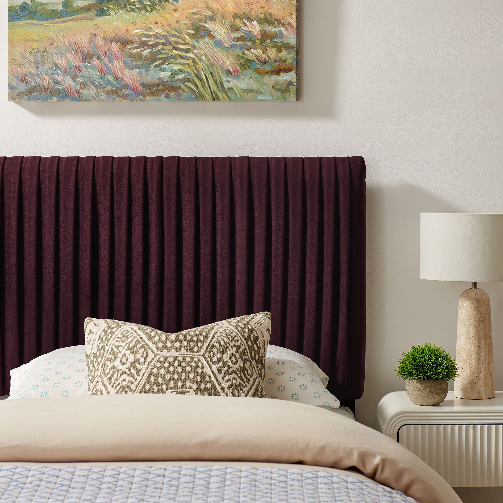 Modway MOD-7276 Eloise Stain-Resistant Performance Velvet Twin Headboard
