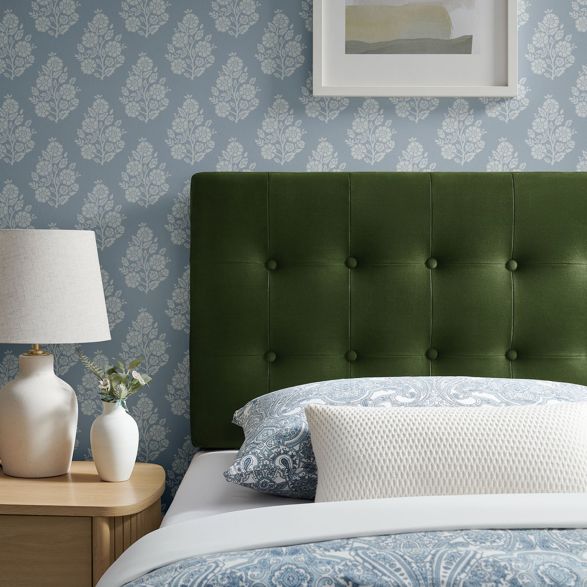 Modway MOD-7280 Emily Stain-Resistant Performance Velvet Twin Size Headboard