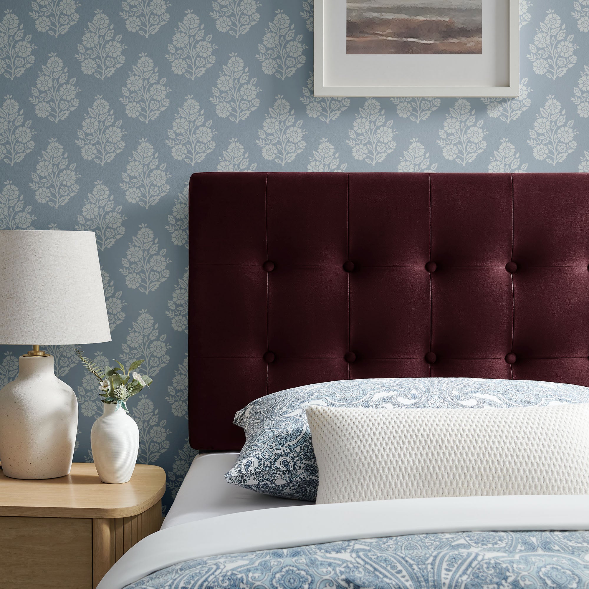Modway MOD-7280 Emily Stain-Resistant Performance Velvet Twin Size Headboard
