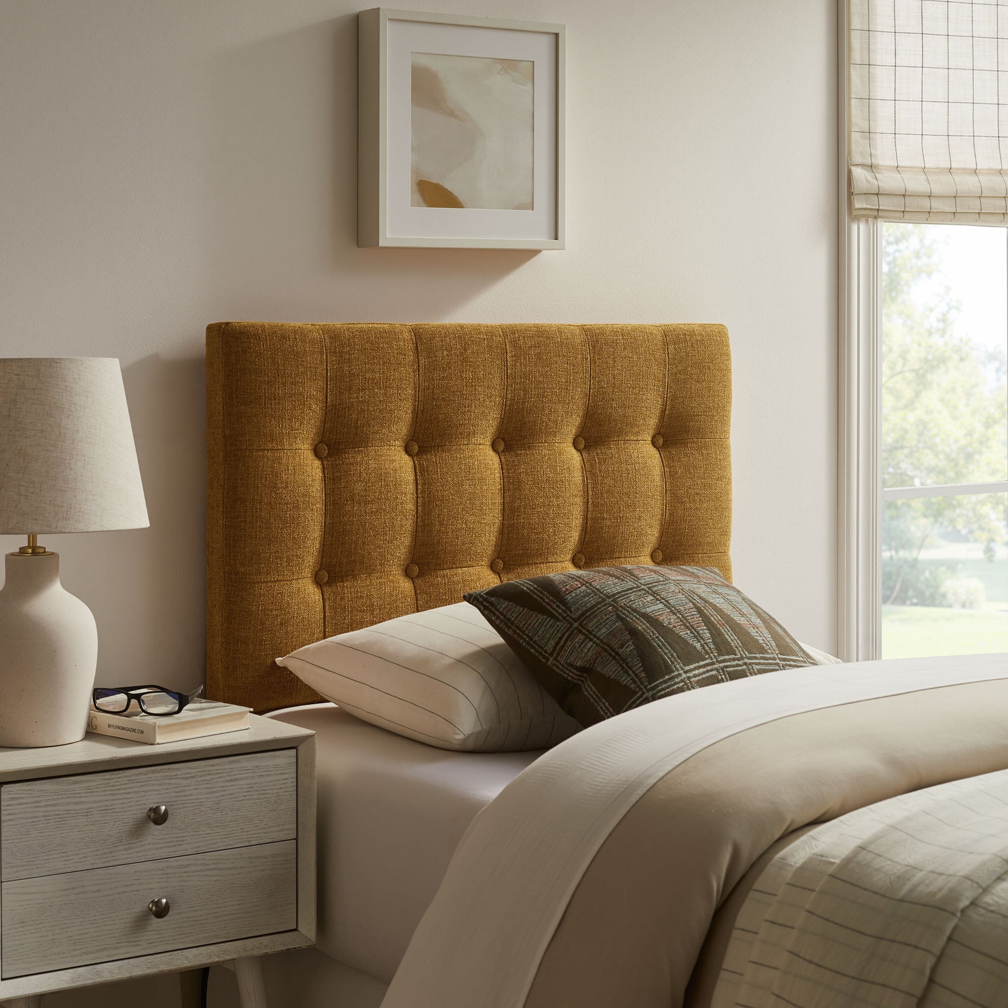 Modway MOD-7281 Emily Fabric Upholstered Twin Size Headboard