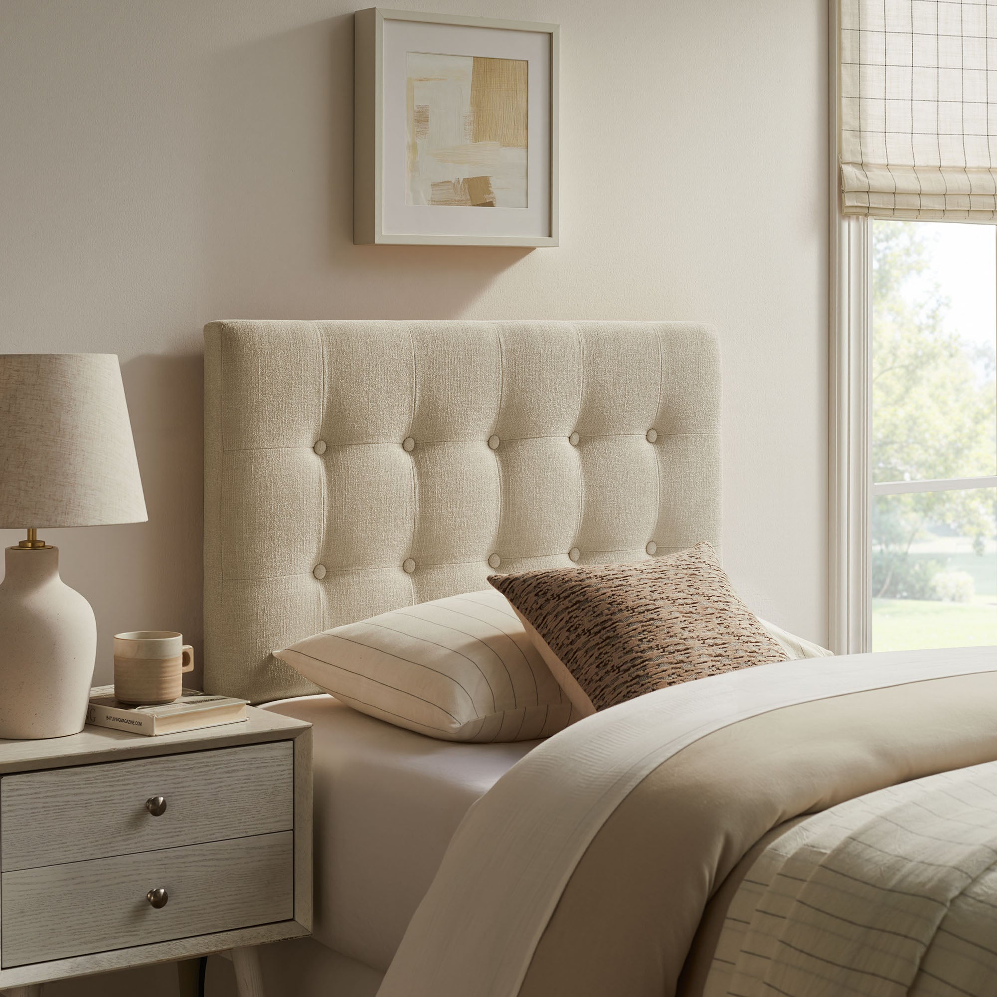 Modway MOD-7281 Emily Fabric Upholstered Twin Size Headboard