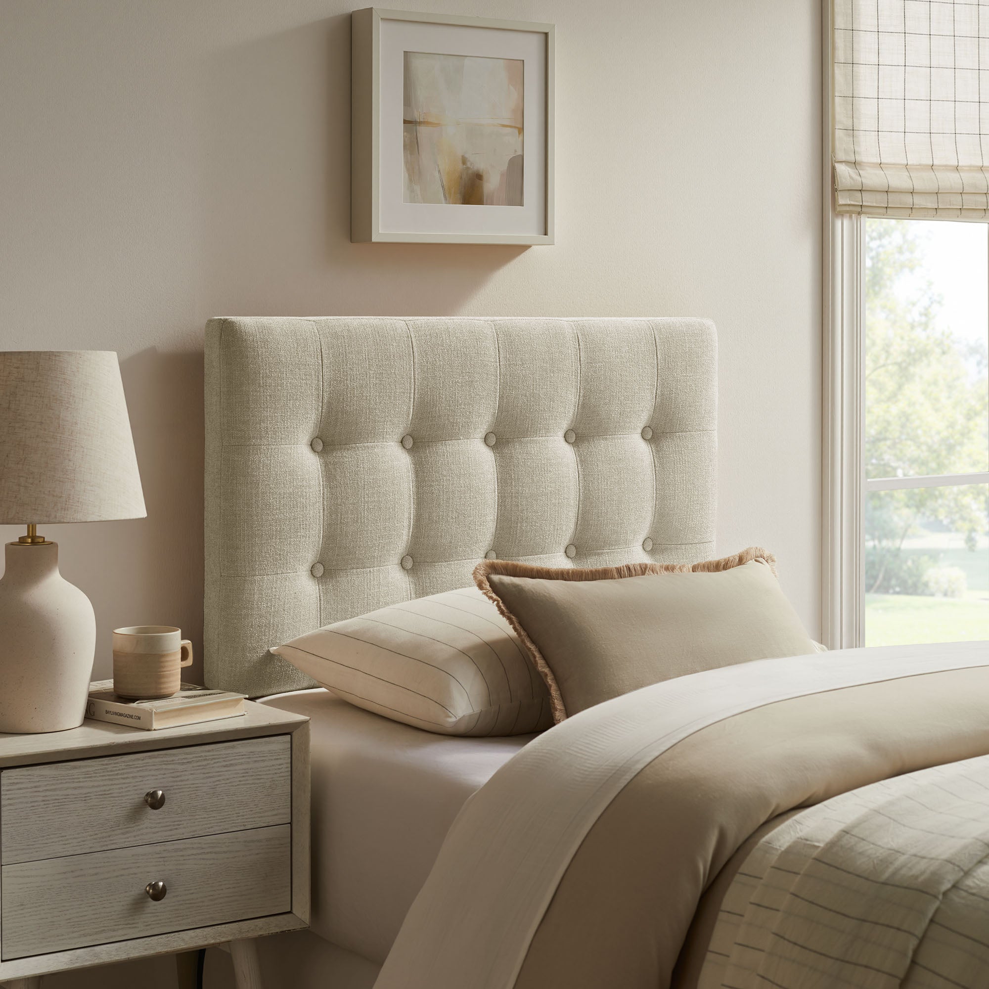 Modway MOD-7281 Emily Fabric Upholstered Twin Size Headboard
