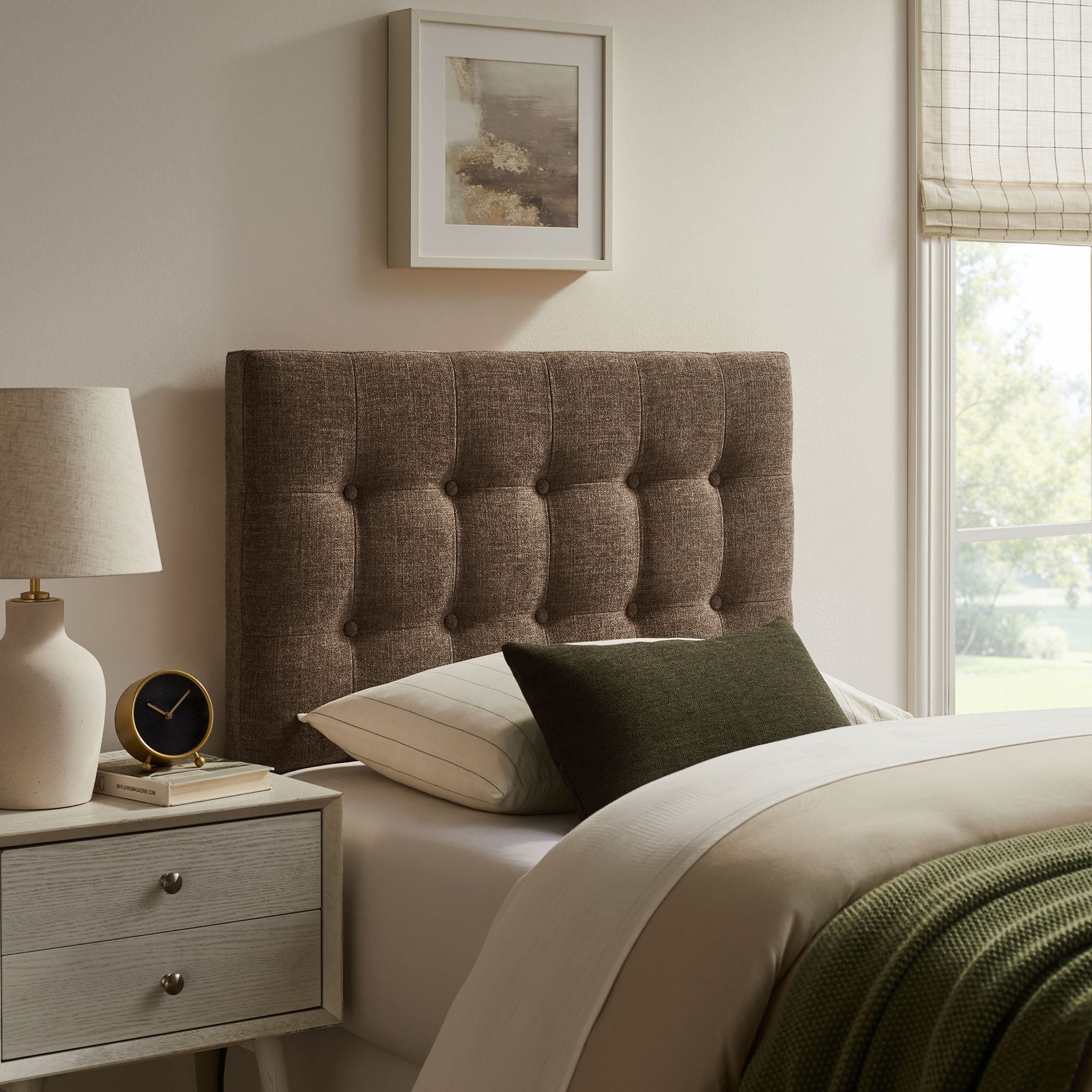 Modway MOD-7281 Emily Fabric Upholstered Twin Size Headboard