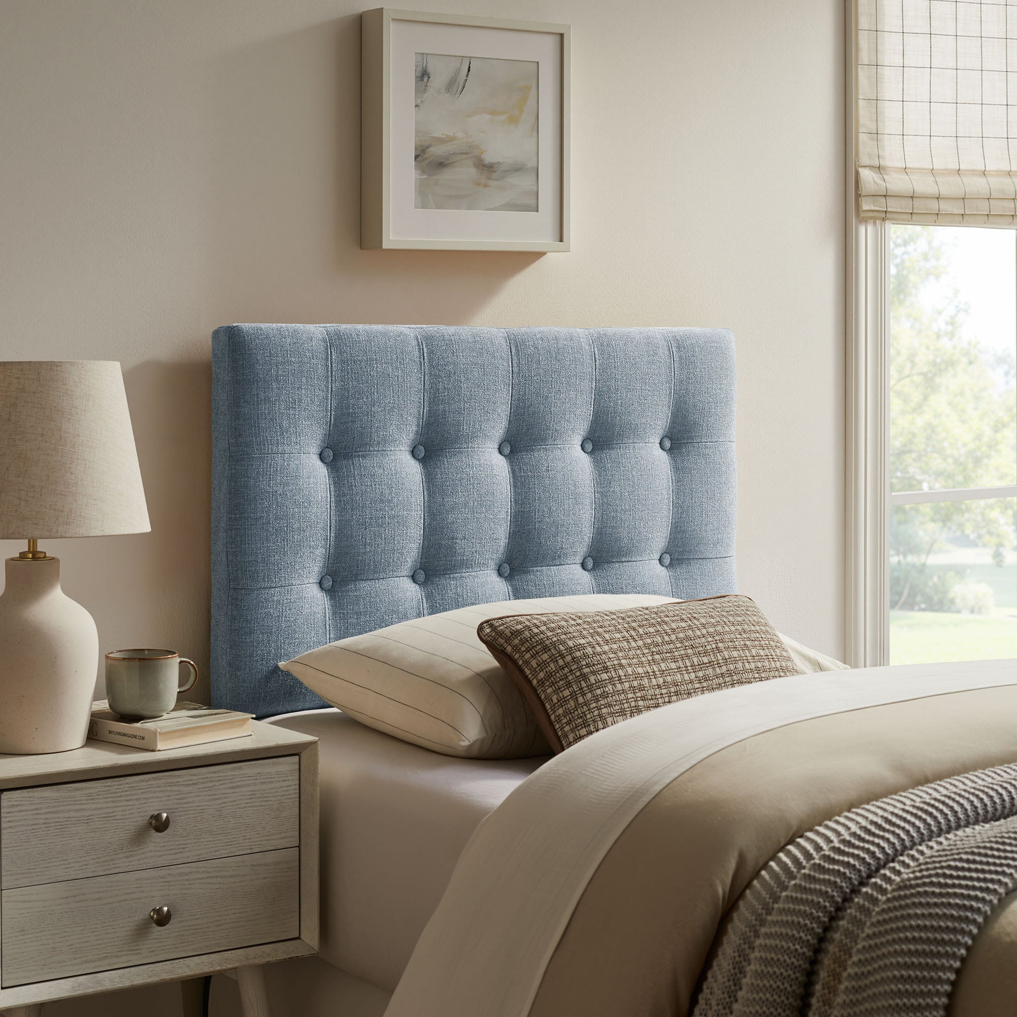 Modway MOD-7281 Emily Fabric Upholstered Twin Size Headboard