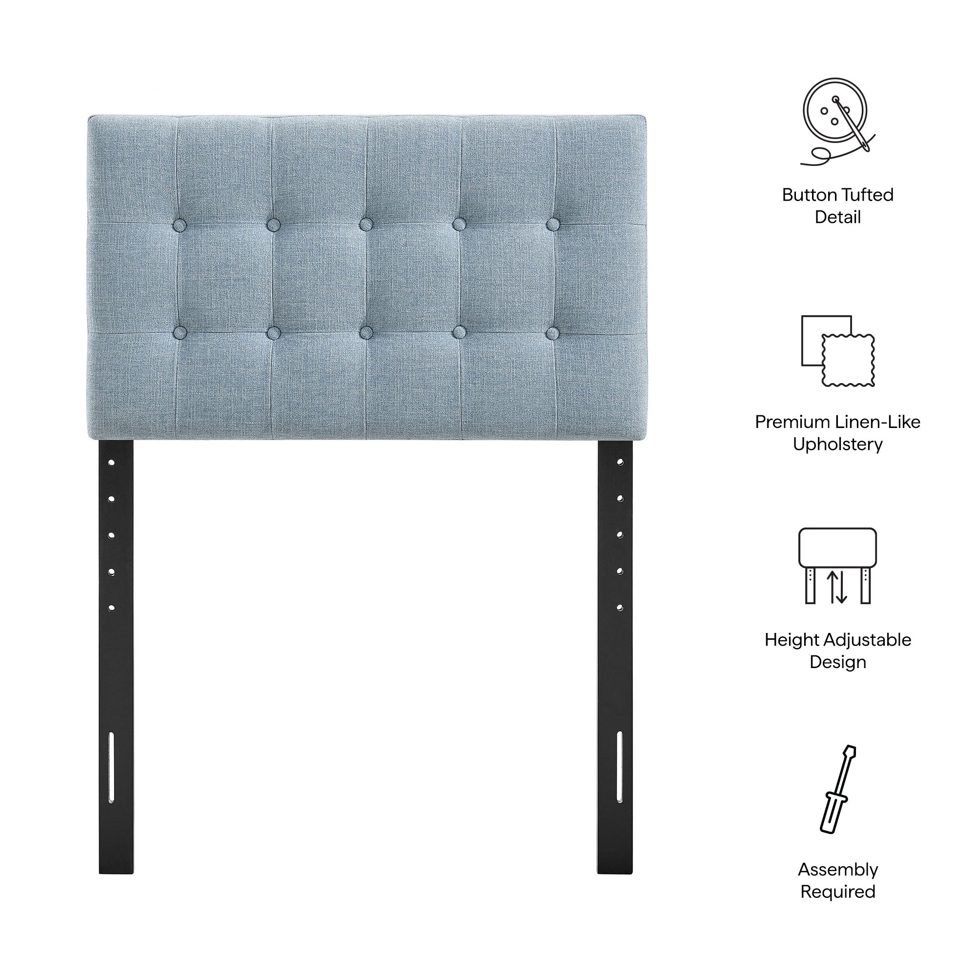 Modway MOD-7281 Emily Fabric Upholstered Twin Size Headboard