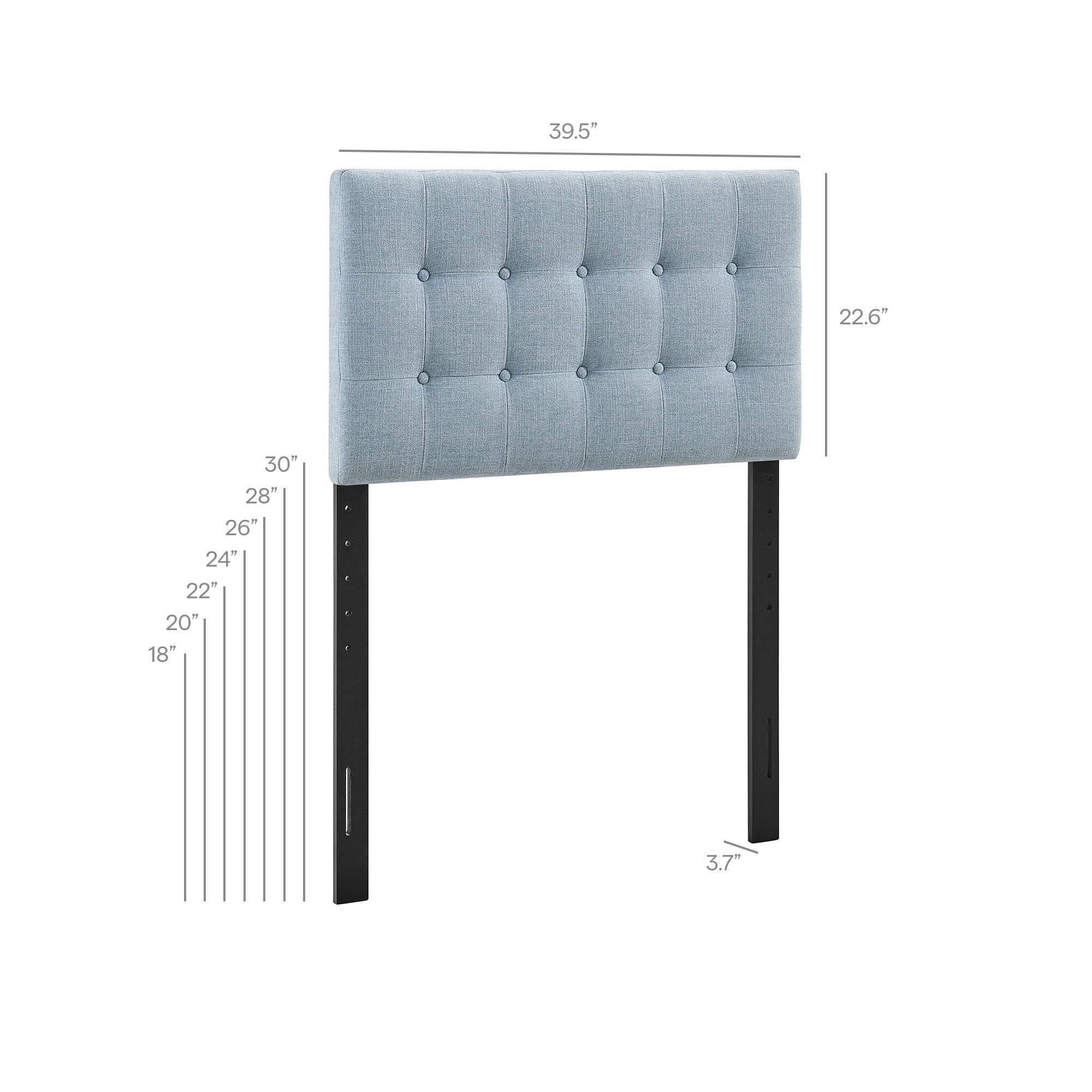 Modway MOD-7281 Emily Fabric Upholstered Twin Size Headboard