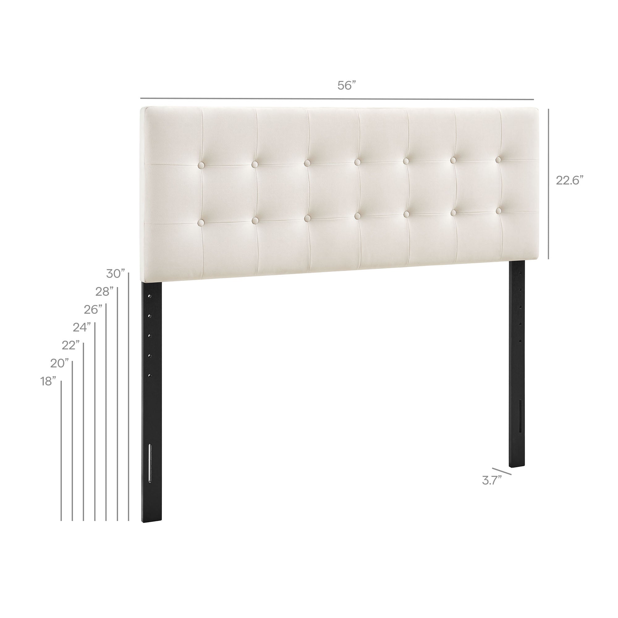 Modway MOD-7282 Emily Stain-Resistant Performance Velvet Full Size Headboard