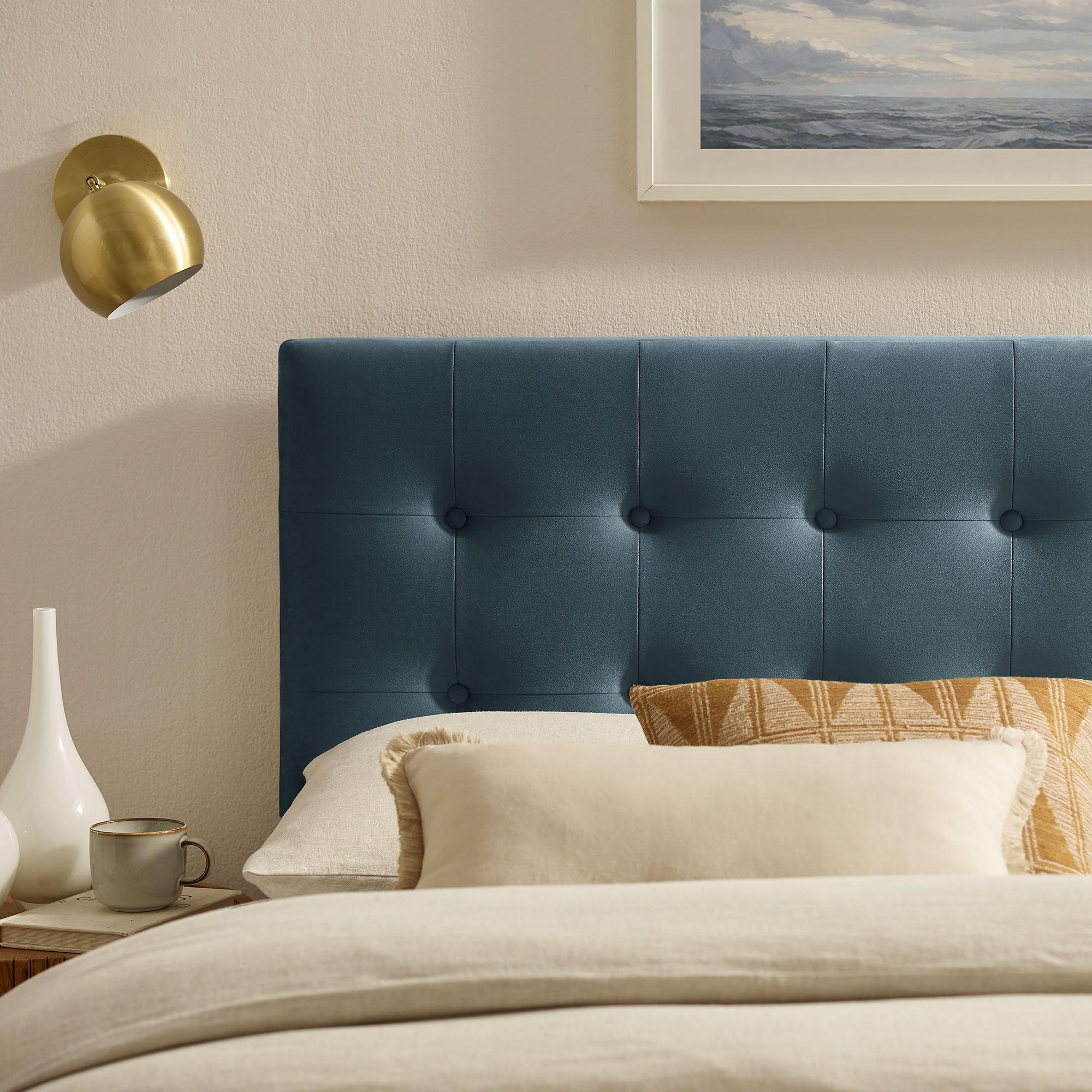 Modway MOD-7282 Emily Stain-Resistant Performance Velvet Full Size Headboard