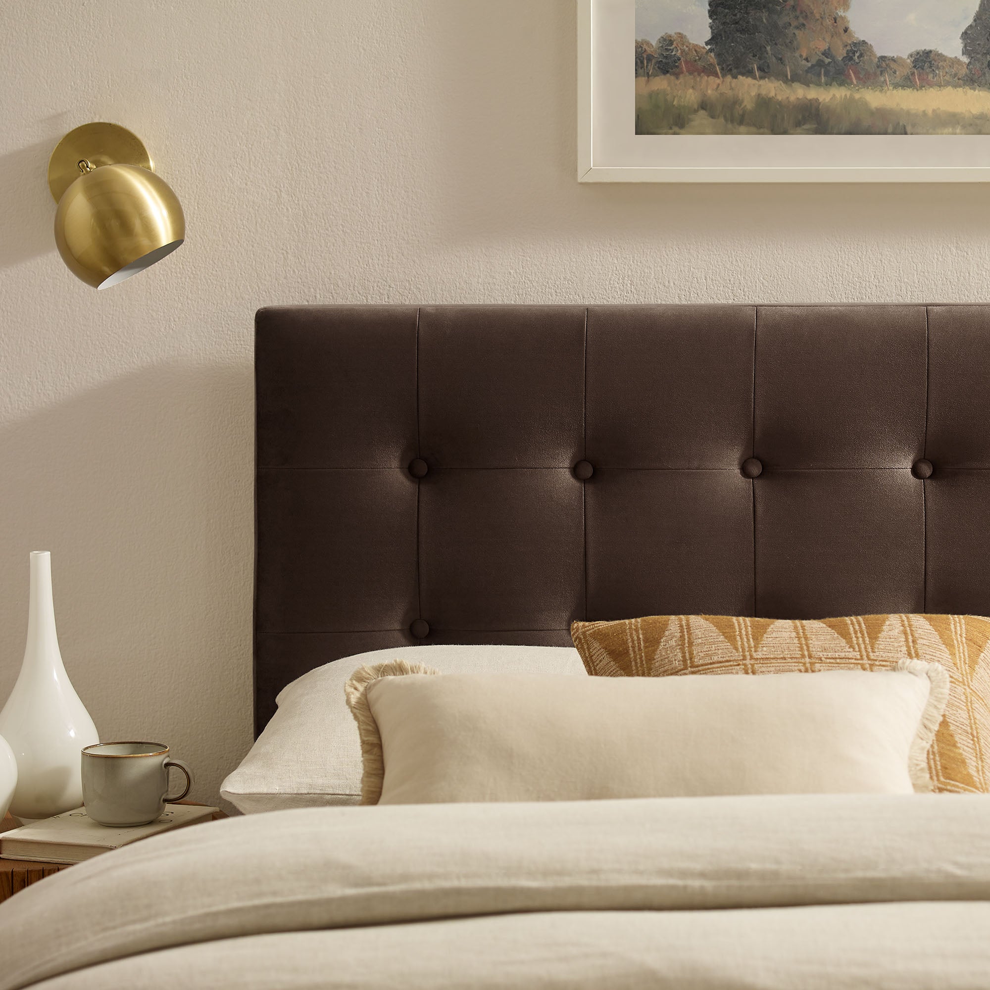 Modway MOD-7282 Emily Stain-Resistant Performance Velvet Full Size Headboard