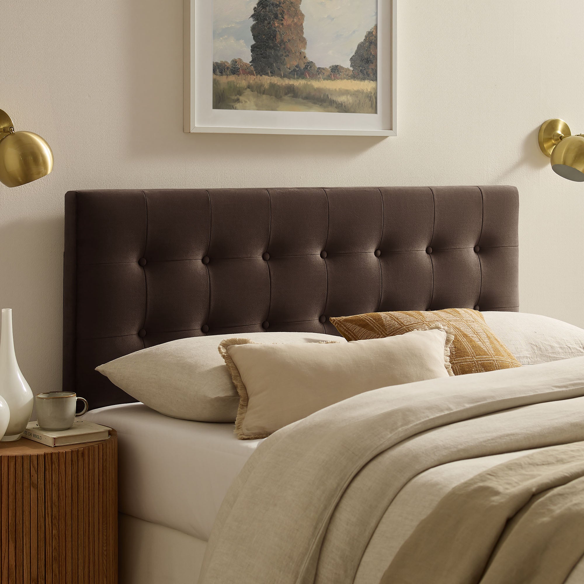Modway MOD-7282 Emily Stain-Resistant Performance Velvet Full Size Headboard