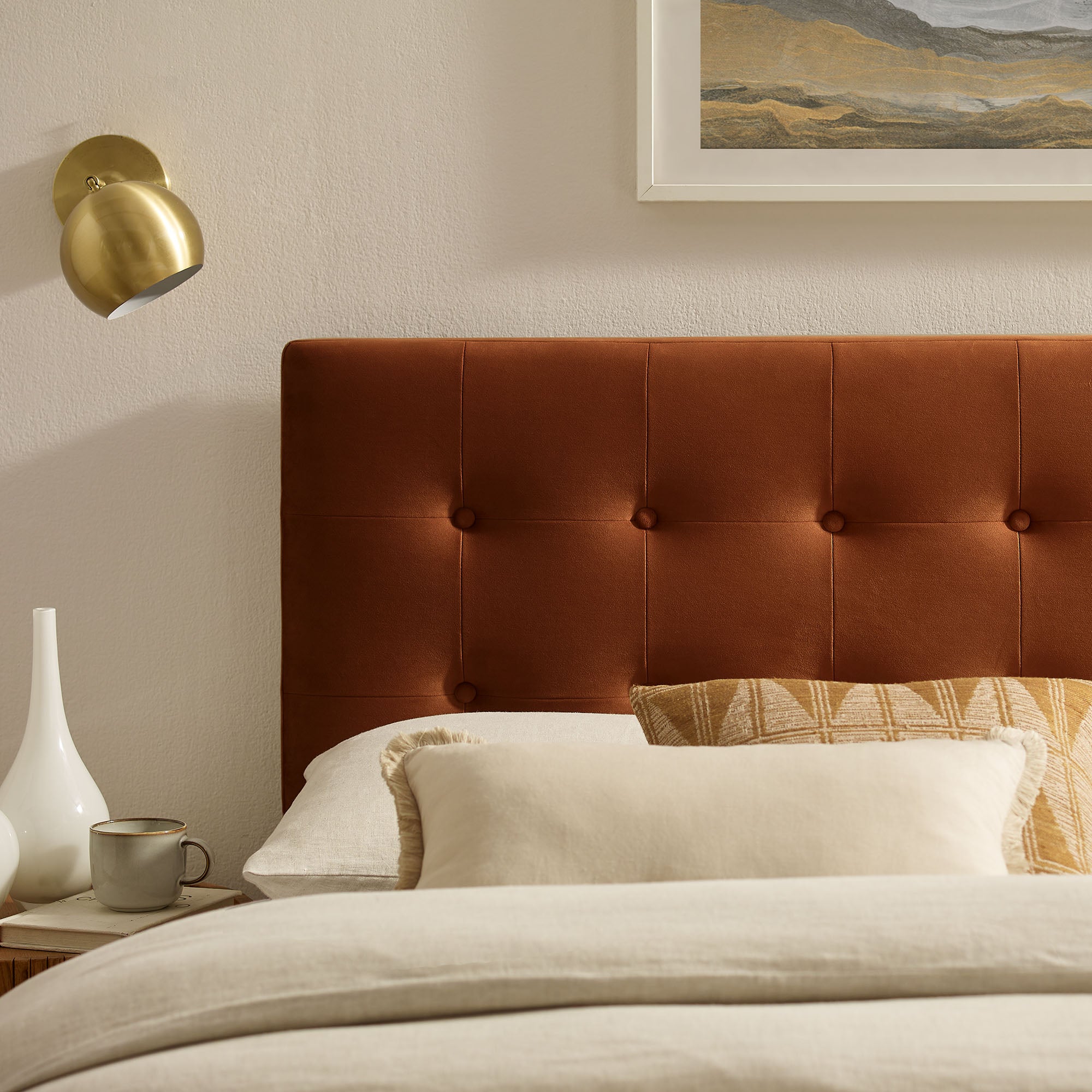 Modway MOD-7282 Emily Stain-Resistant Performance Velvet Full Size Headboard