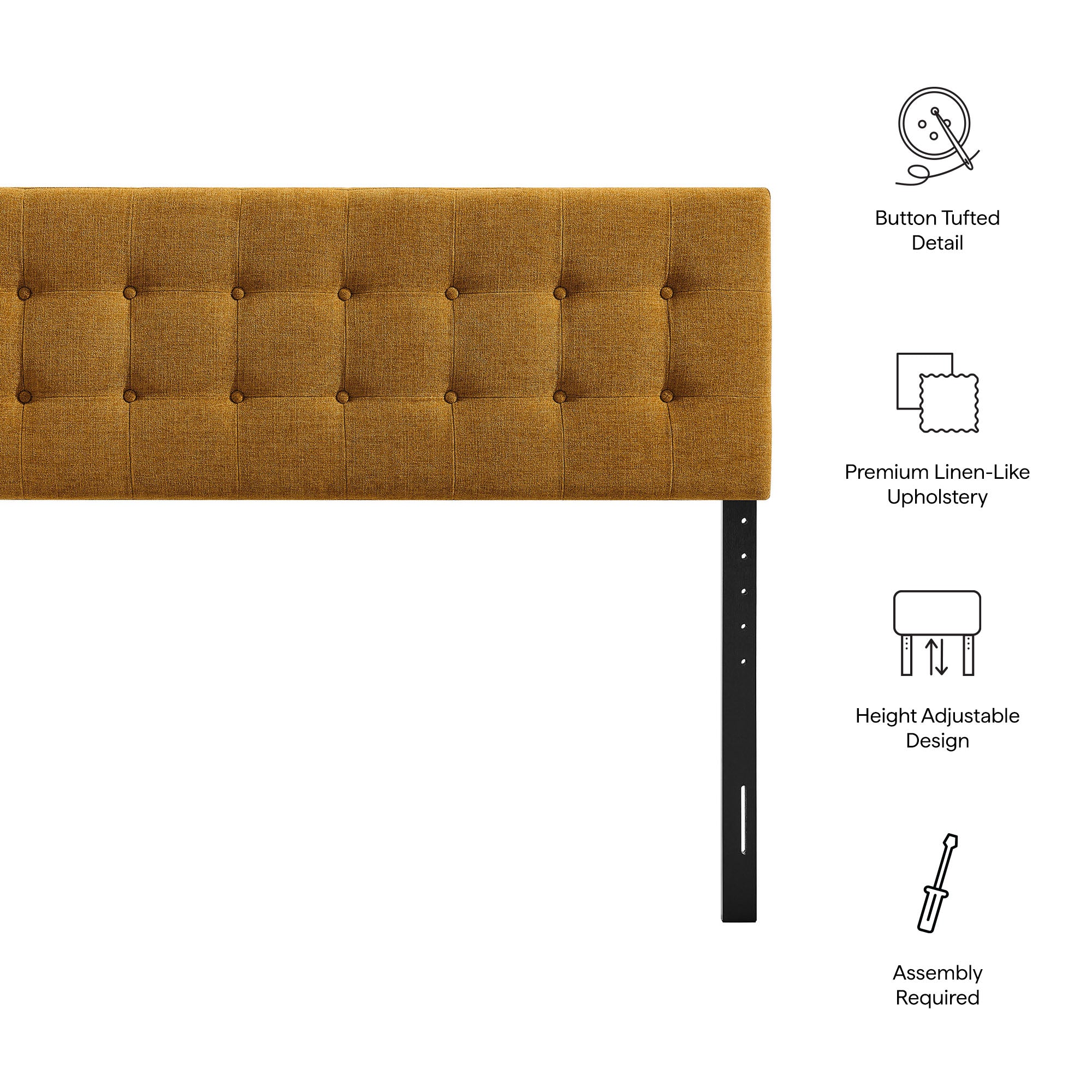 Modway MOD-7283 Emily Fabric Upholstered Full Size Headboard