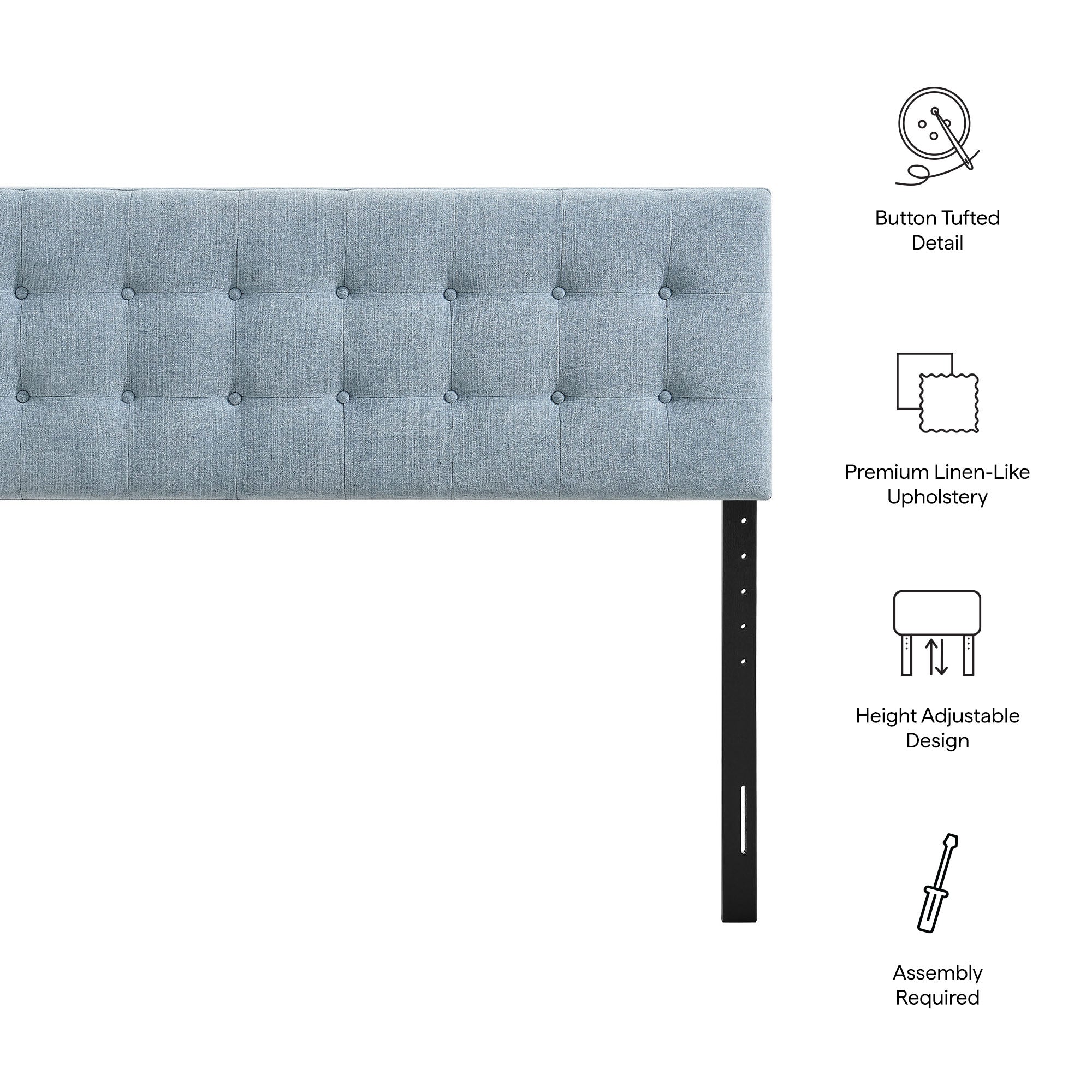 Modway MOD-7283 Emily Fabric Upholstered Full Size Headboard